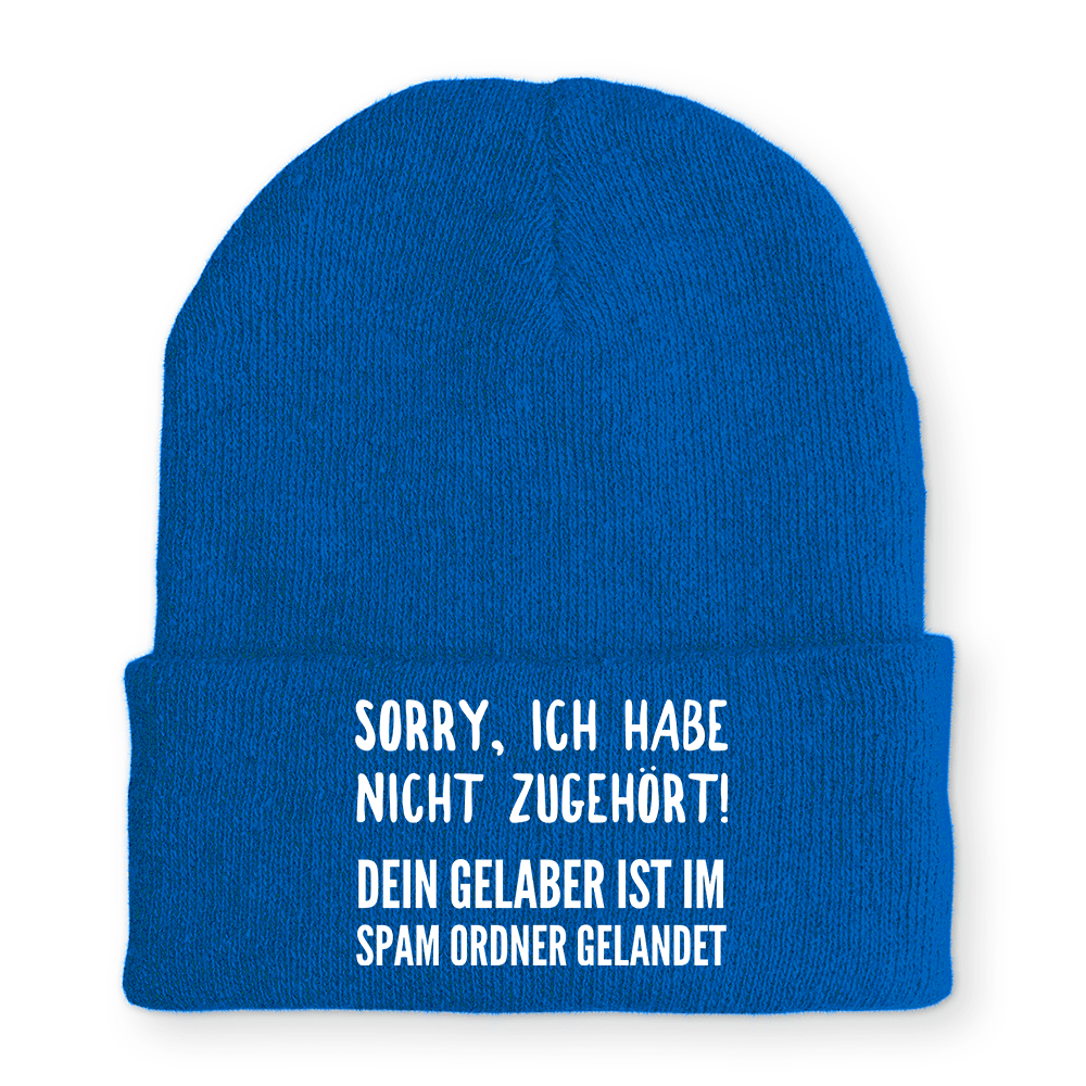 Mütze Sorry ich habe nicht zugehört - Schwarzer - Kaffee