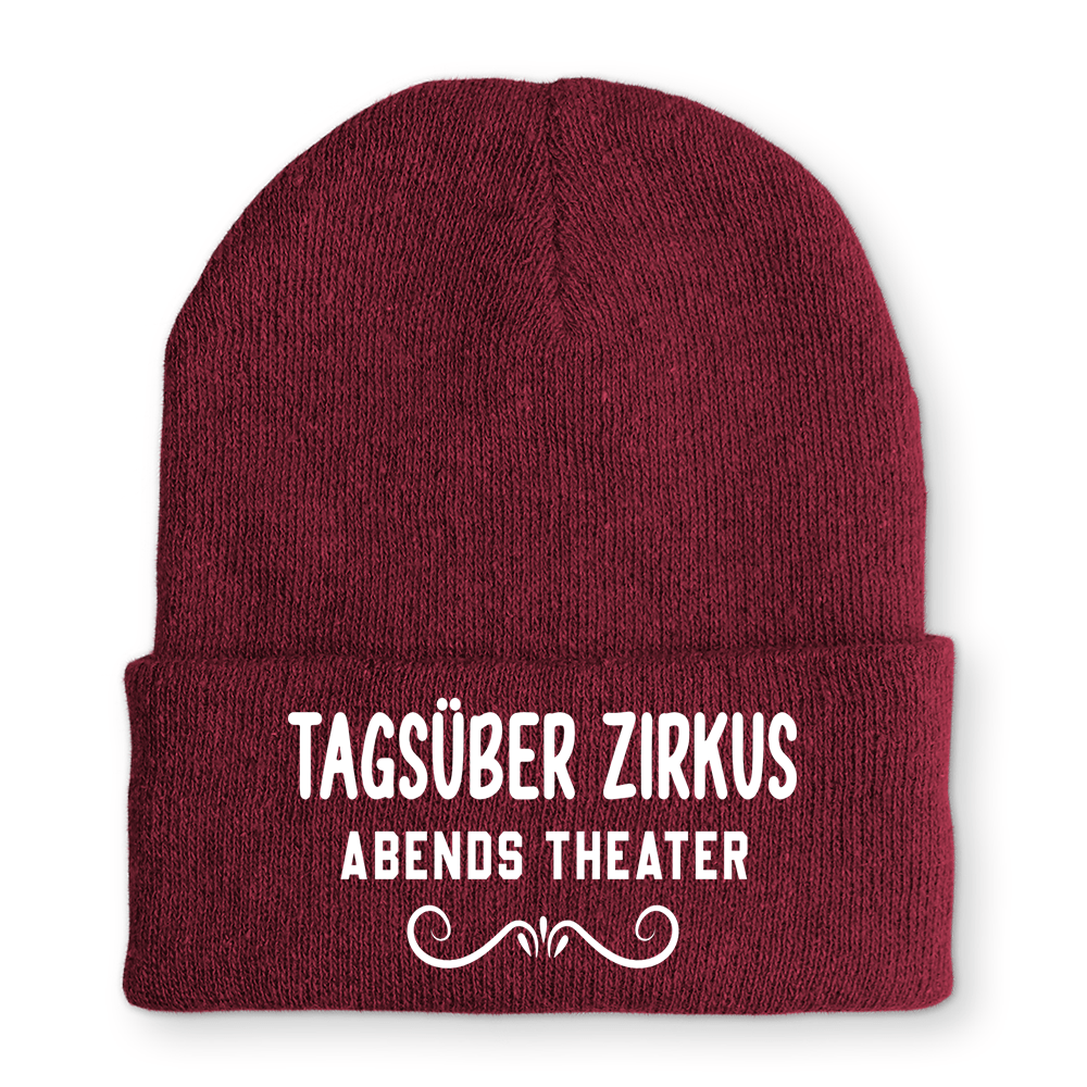 Mütze Tagsüber Zirkus Abends Theater - Schwarzer - Kaffee