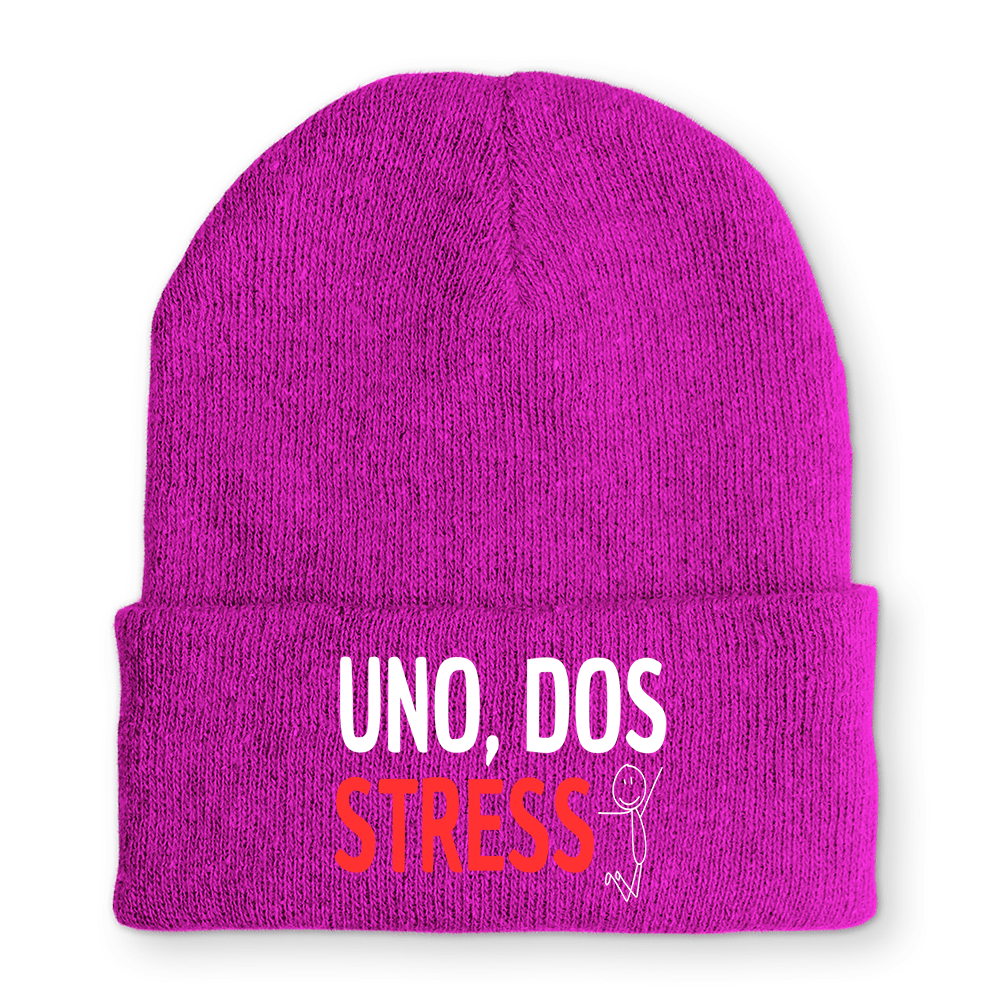 Mütze UNO, DOS STRESS - Schwarzer - Kaffee