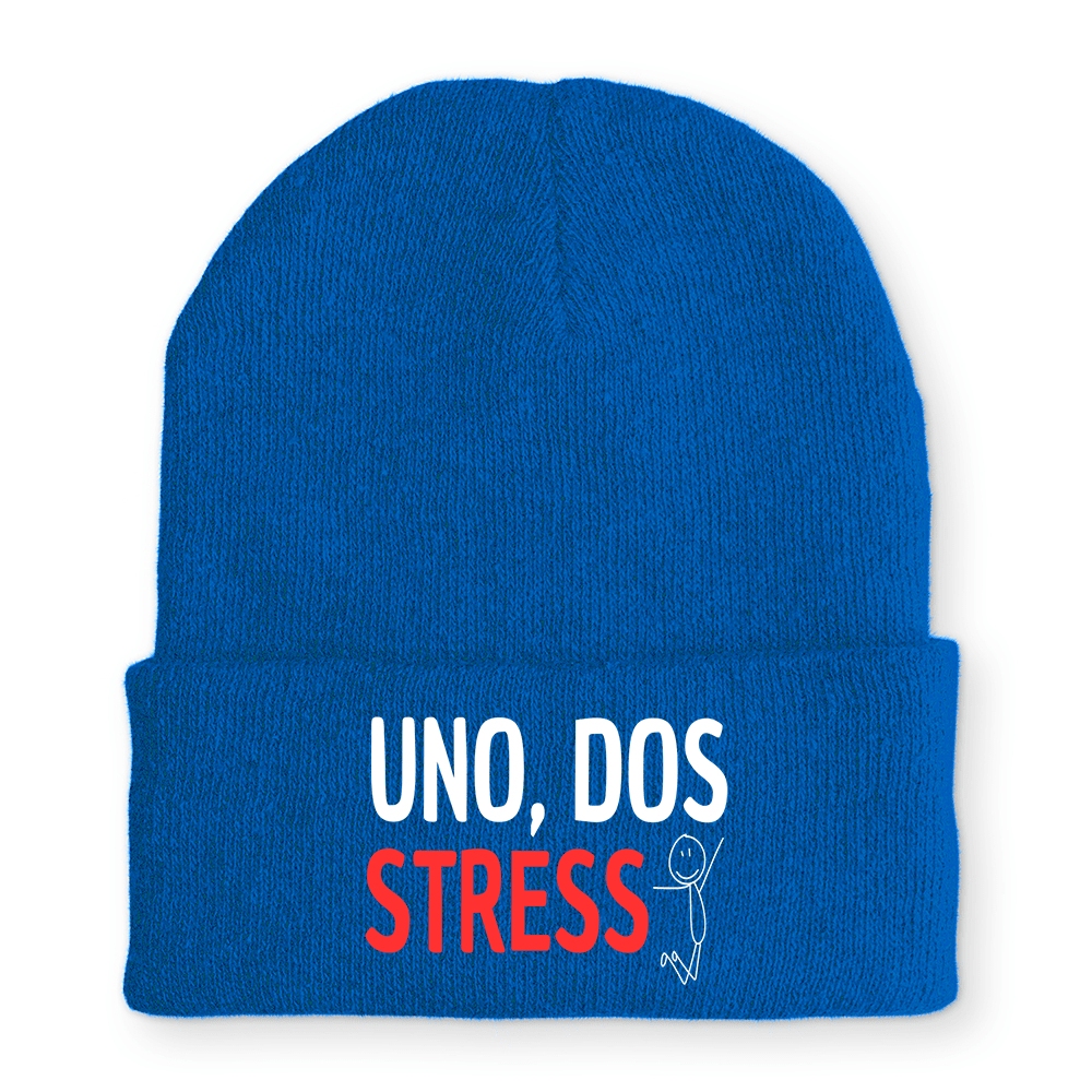 Mütze UNO, DOS STRESS - Schwarzer - Kaffee