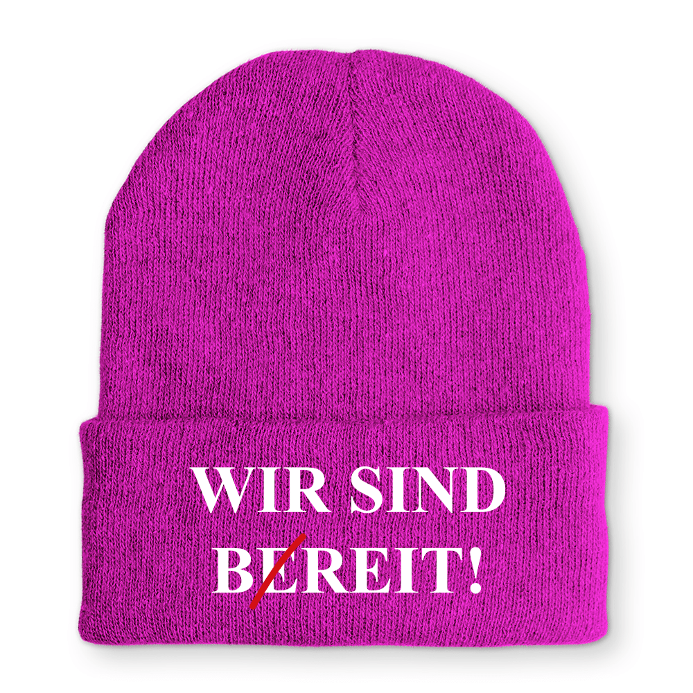 Mütze Wir sind bereit - Schwarzer - Kaffee