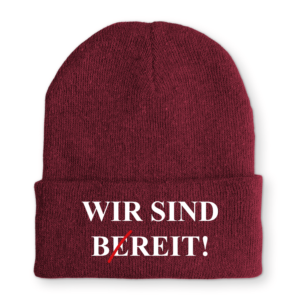 Mütze Wir sind bereit - Schwarzer - Kaffee