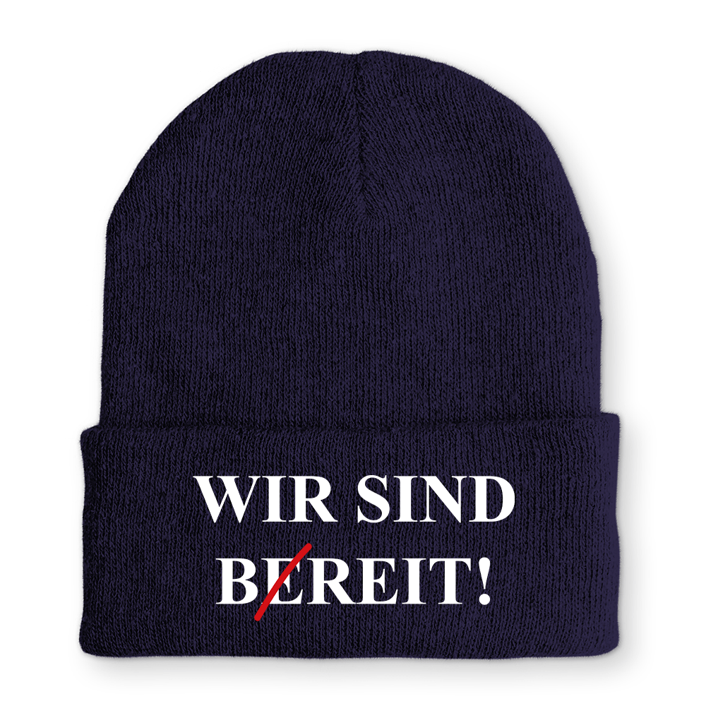 Mütze Wir sind bereit - Schwarzer - Kaffee