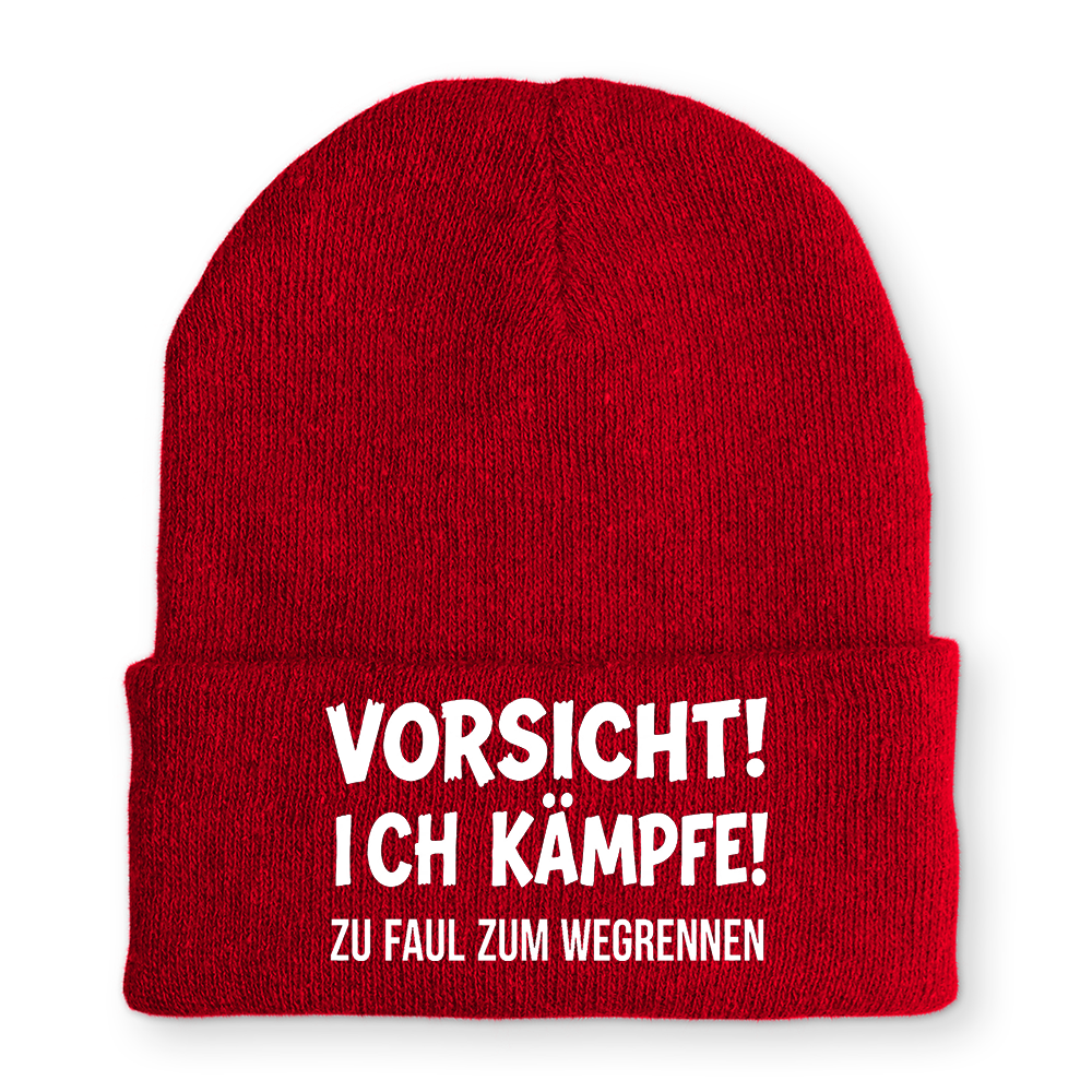Mütze Vorsicht! Ich kämpfe!