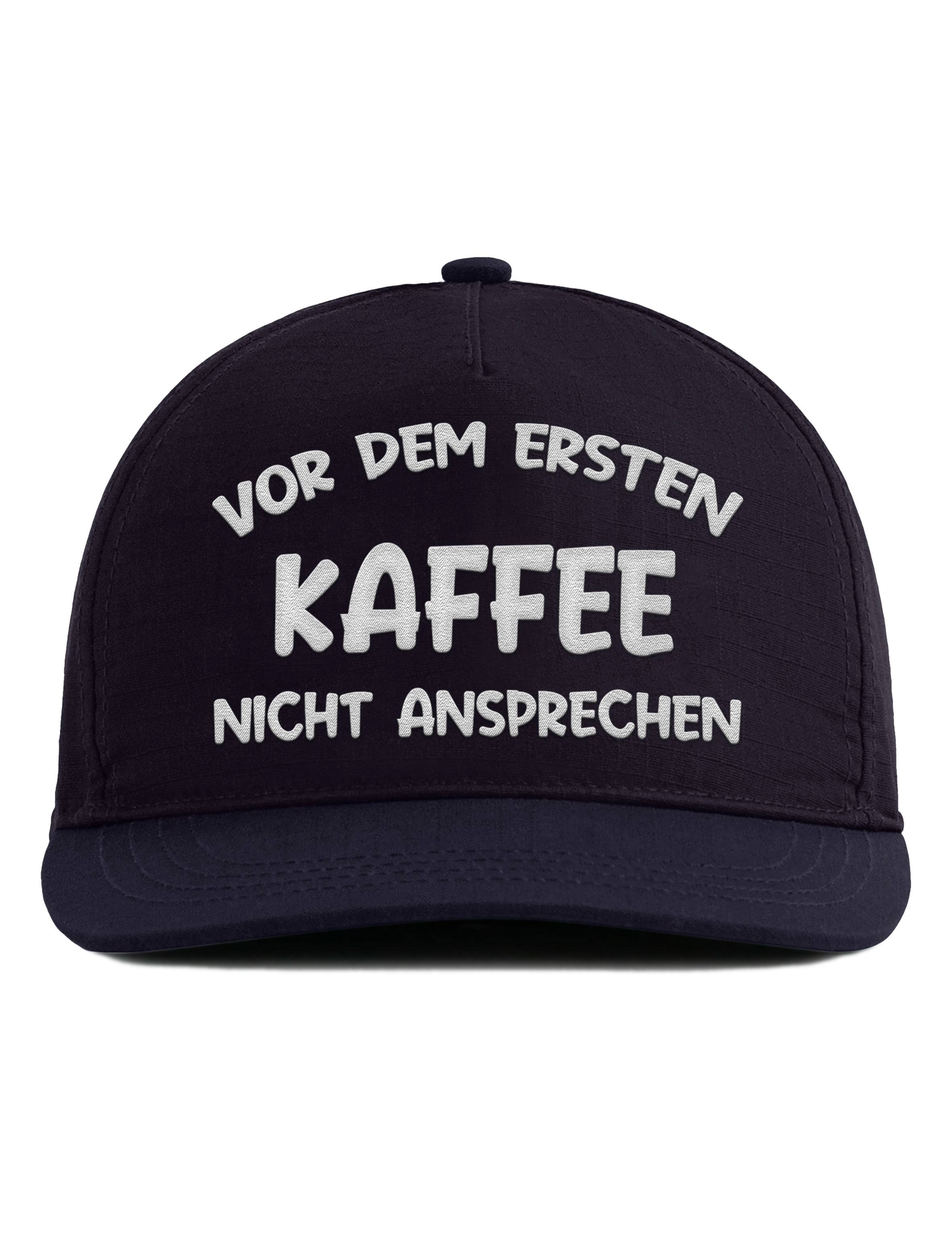 Snapback Cap – Vor dem ersten Kaffee nicht ansprechen – Unisex Basecap - Bestickt