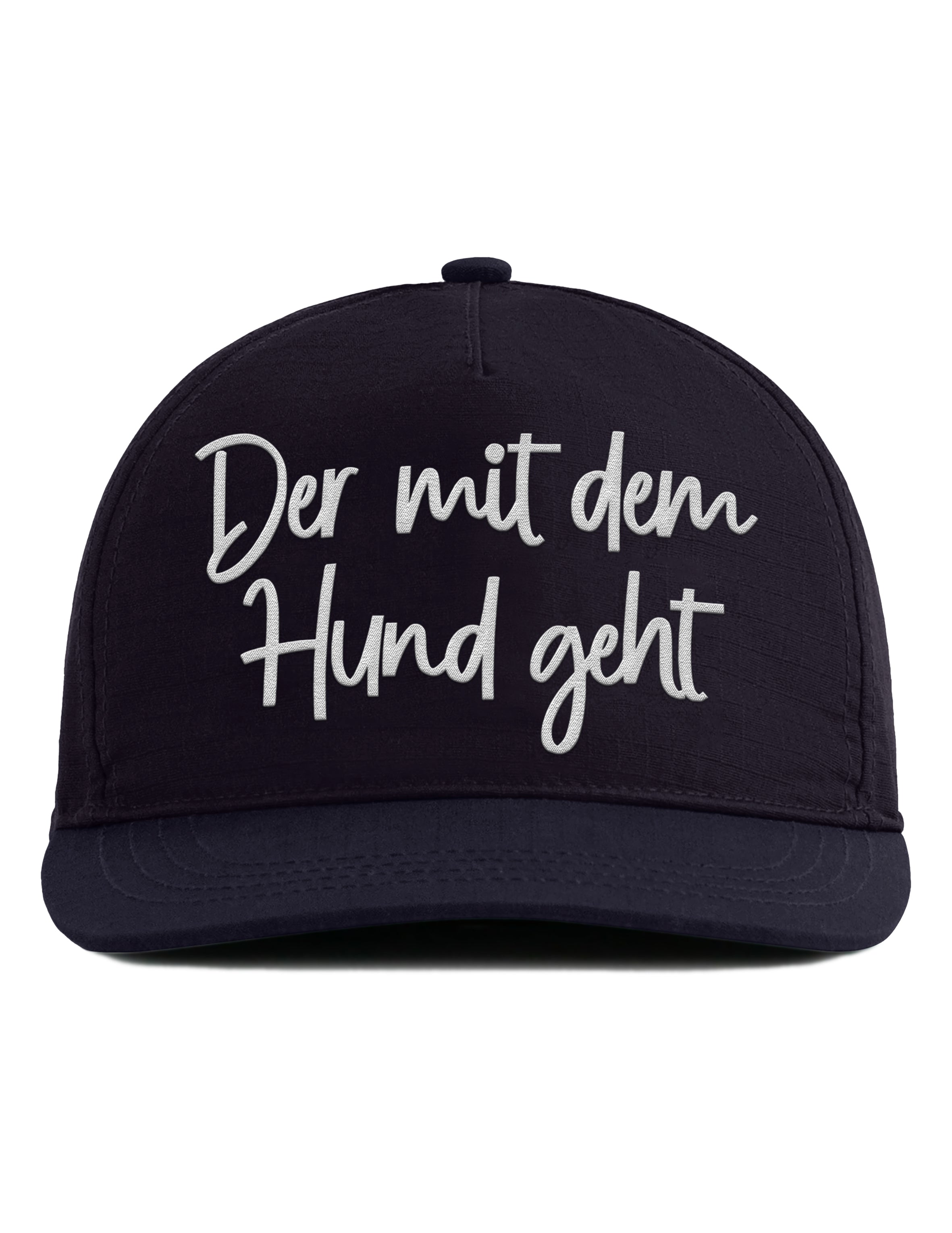 Snapback Cap – Der mit dem Hund geht – Unisex - Bestickt