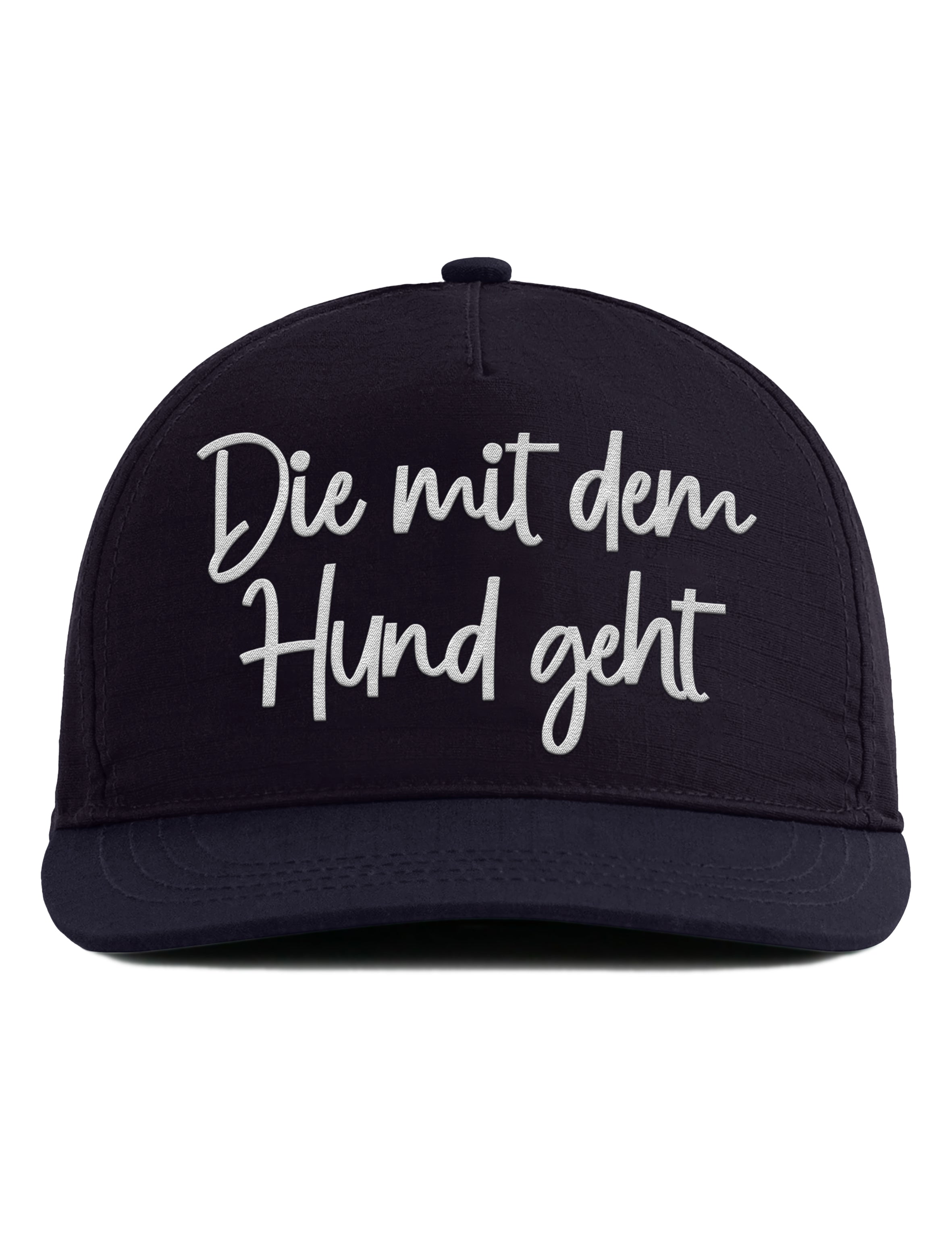 Snapback Cap – Die mit dem Hund geht – Unisex - Bestickt