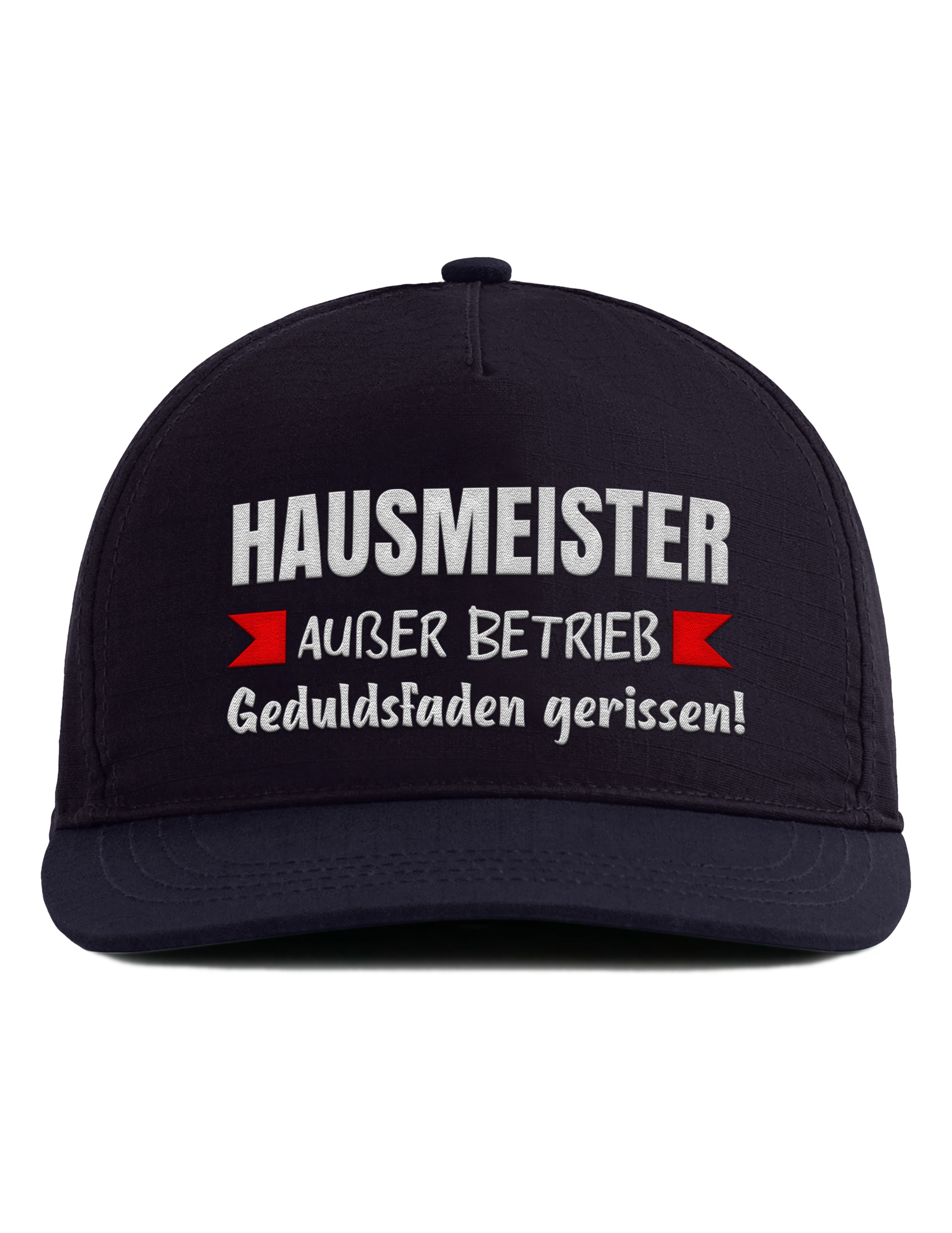 Snapback Cap – Hausmeister Außer Betrieb – Unisex Basecap - Bestickt