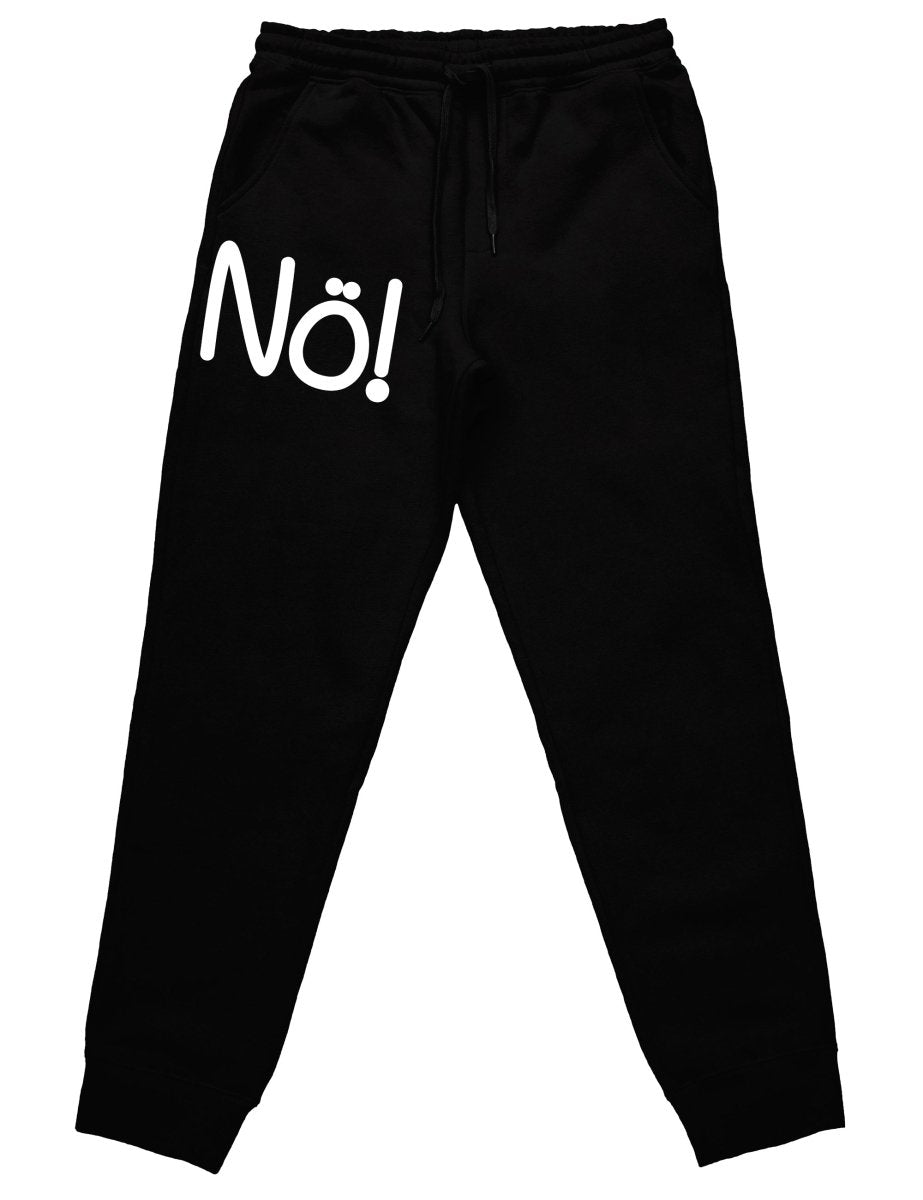 Nö! Jogginghose mit lustigem Spruch - Schwarzer - Kaffee