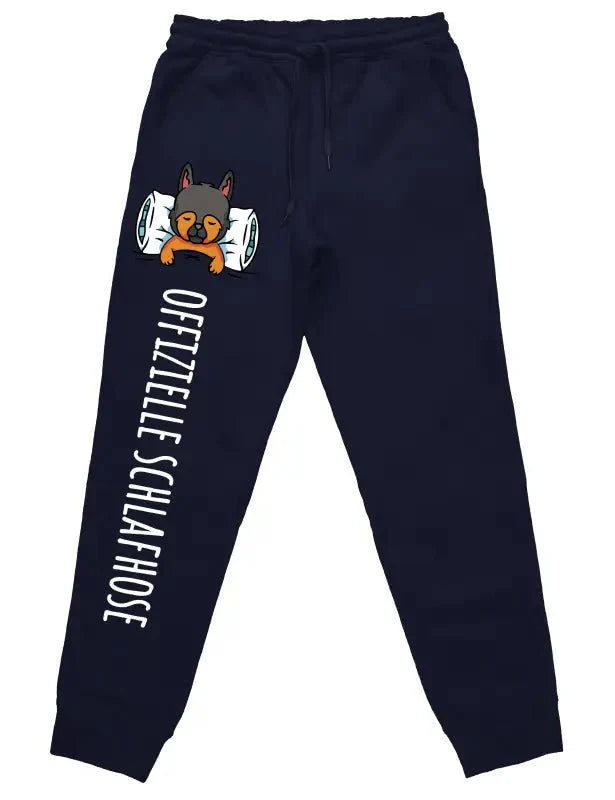 Offizielle Schlafhose "Hund" Jogginghose mit lustigem Spruch - tshirtladen -