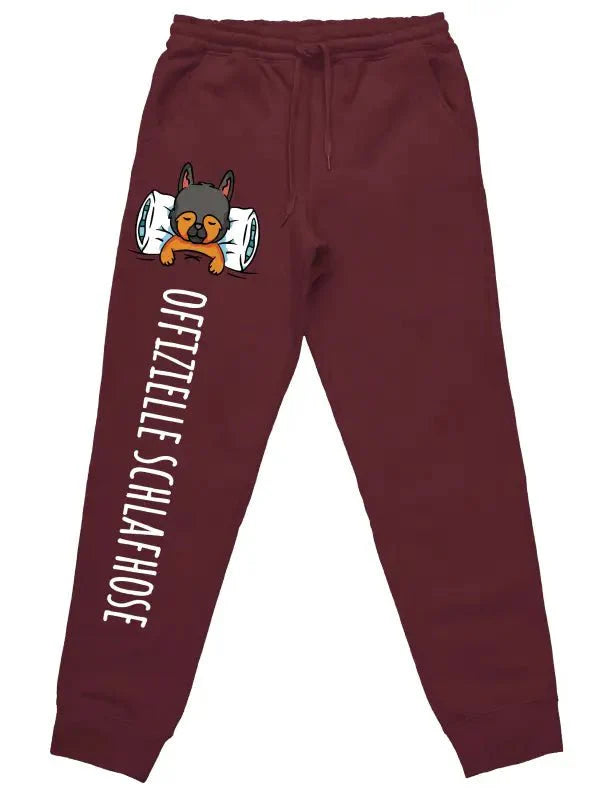 Offizielle Schlafhose "Hund" Jogginghose mit lustigem Spruch - tshirtladen -