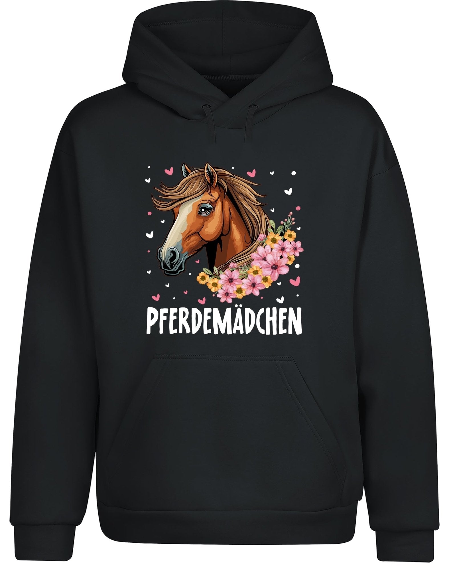 Pferdemädchen Statement Hoodie Kapuzenpullover Unisex - tshirtladen - Hoodie