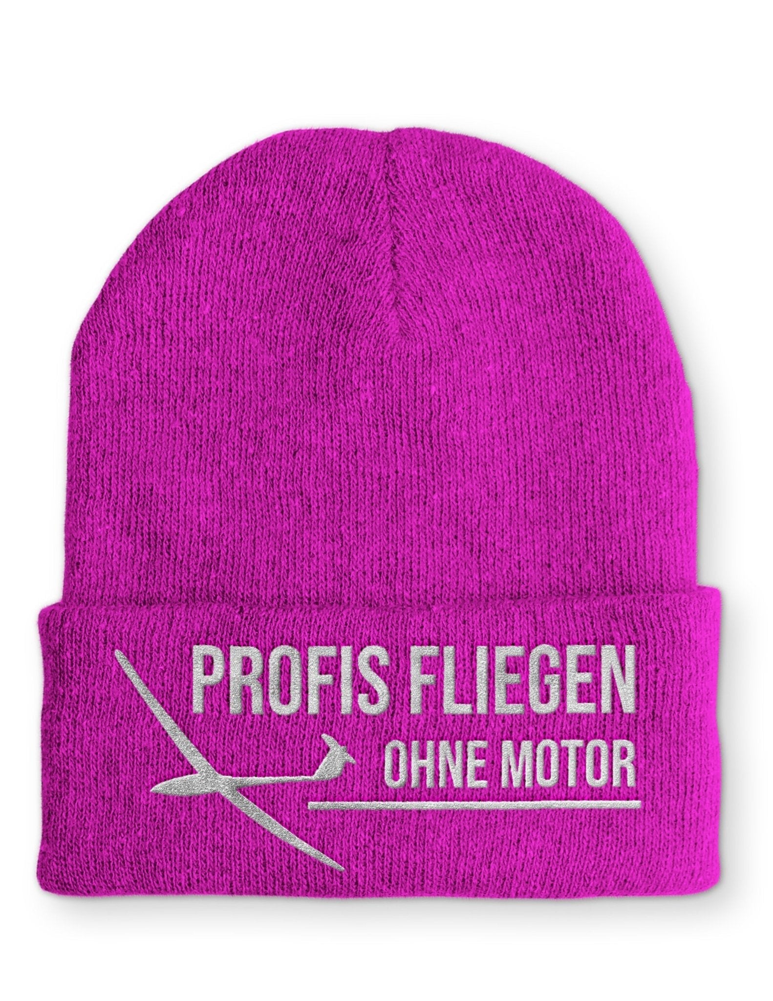 Profis fliegen ohne Motor Beanie Mütze mit Spruch - tshirtladen - Mütze