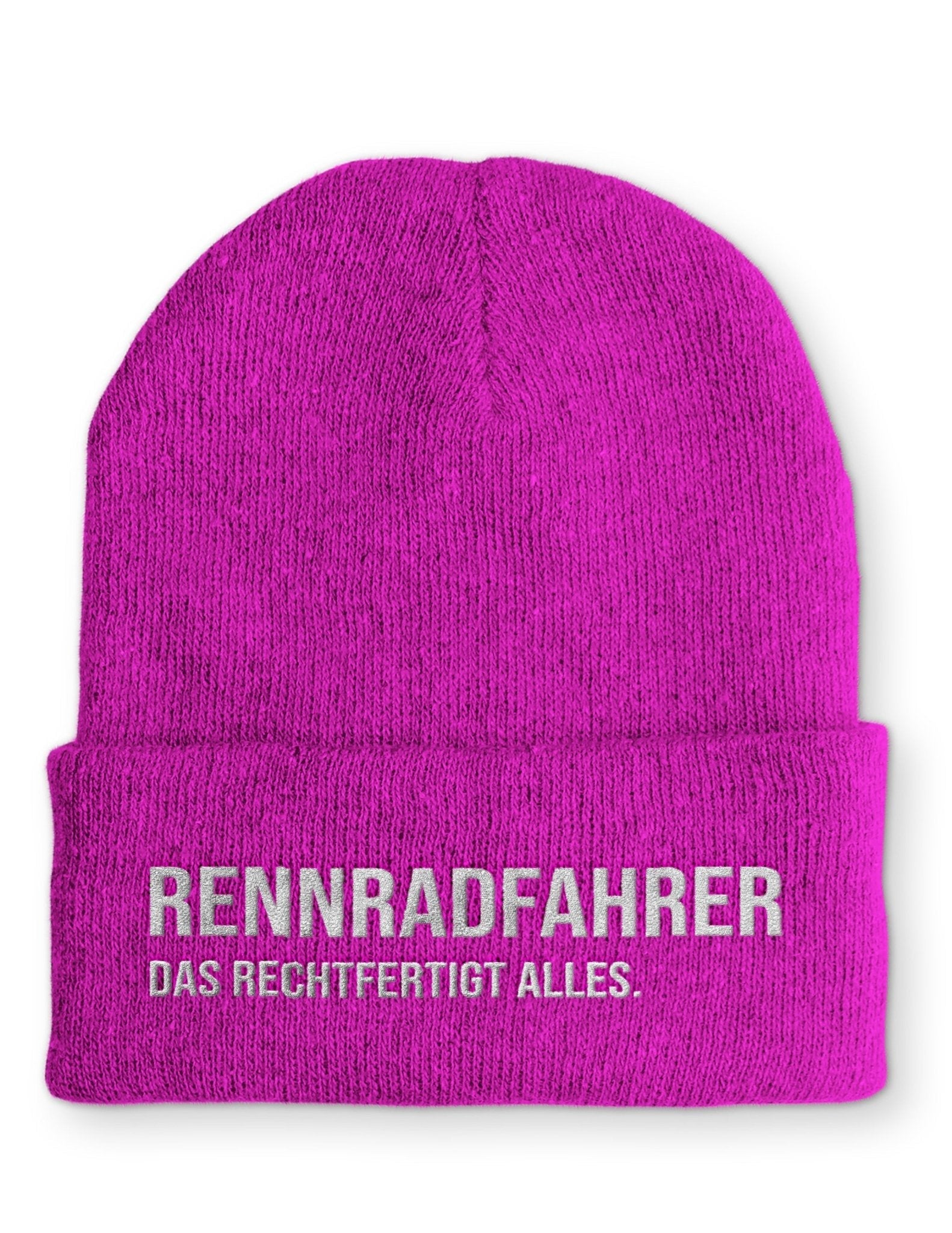 Radrennfahrer Beanie Mütze mit Spruch - tshirtladen - Mütze