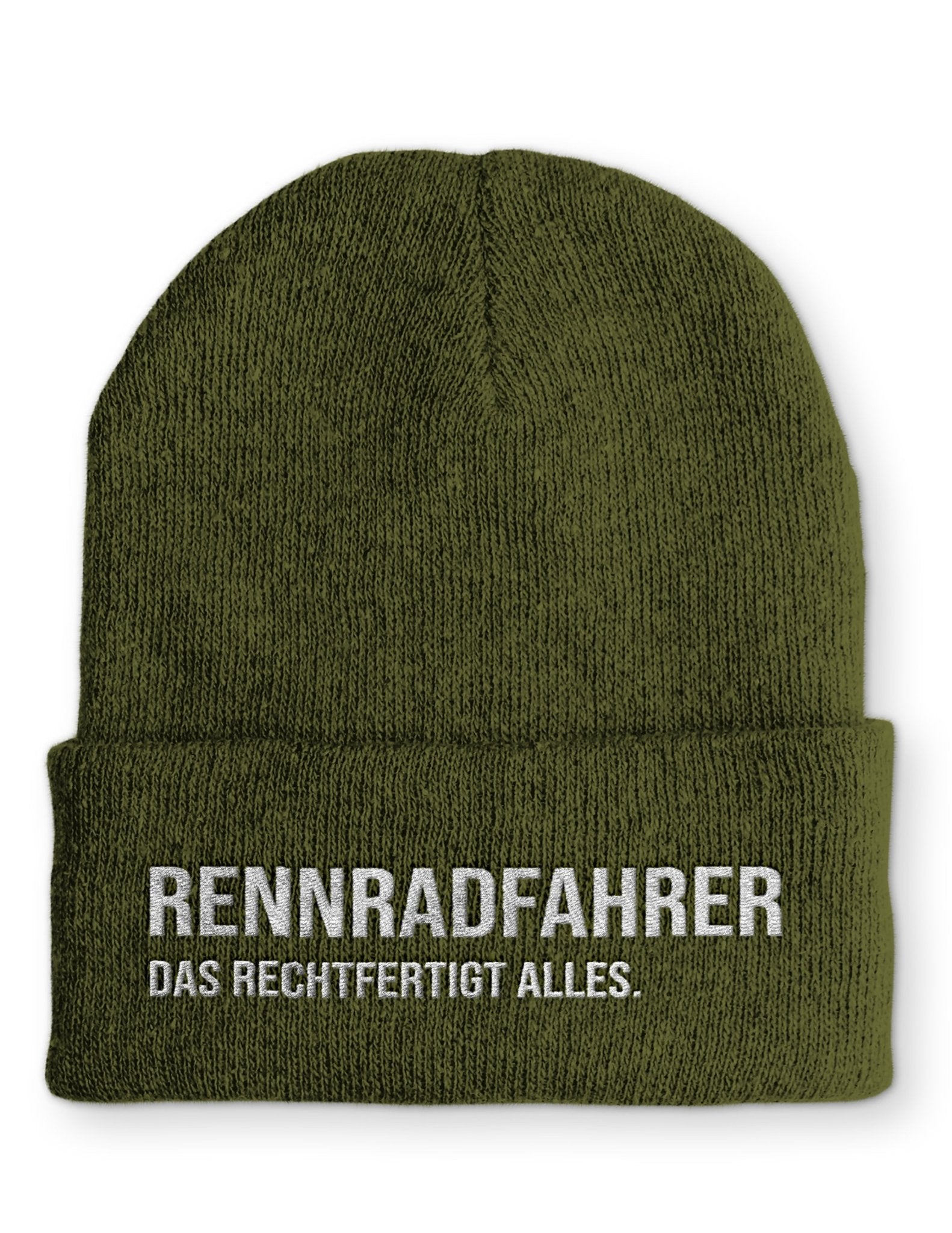 Radrennfahrer Beanie Mütze mit Spruch - tshirtladen - Mütze