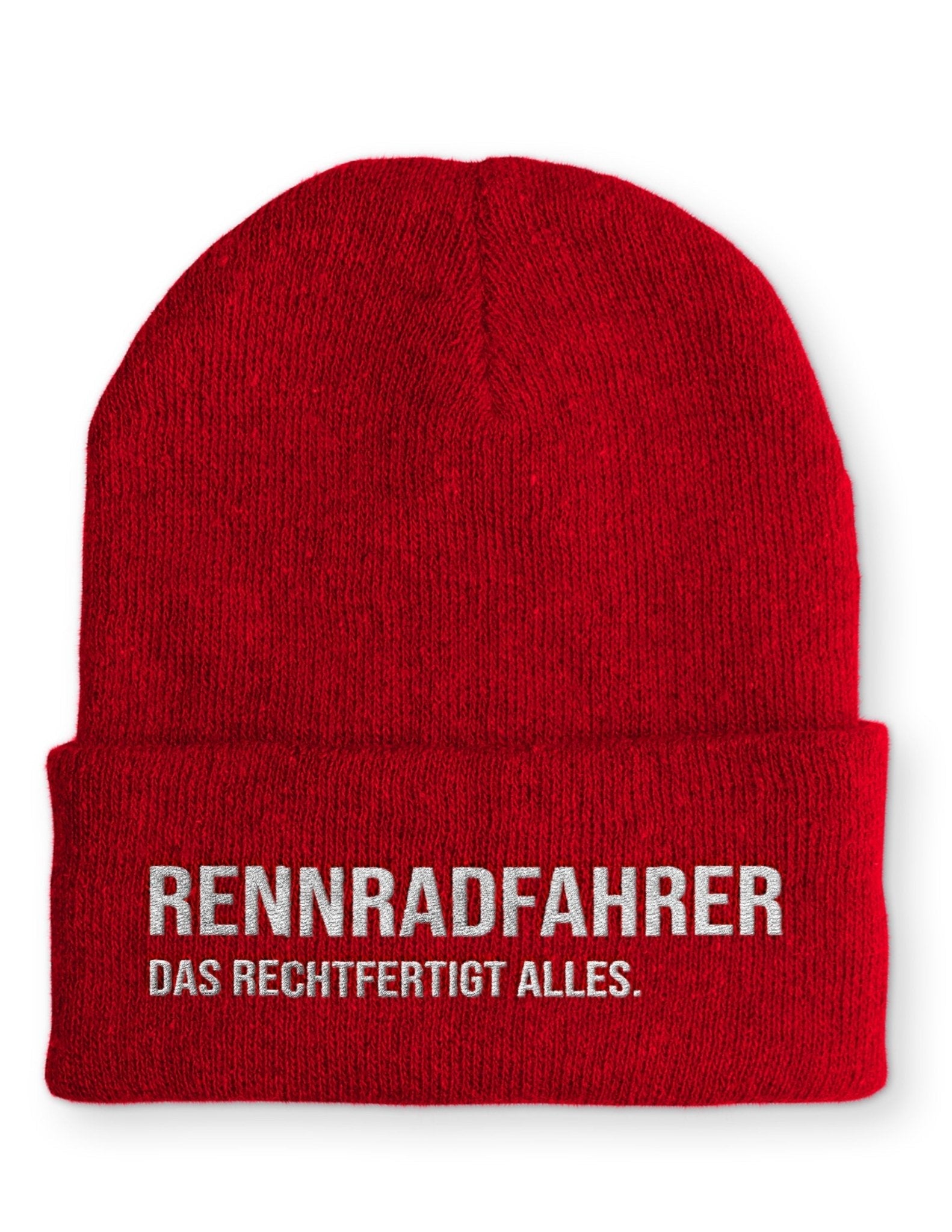 Radrennfahrer Beanie Mütze mit Spruch - tshirtladen - Mütze
