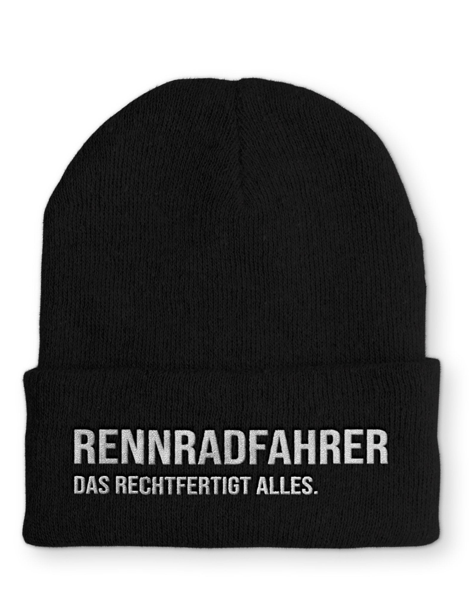 Radrennfahrer Beanie Mütze mit Spruch - tshirtladen - Mütze