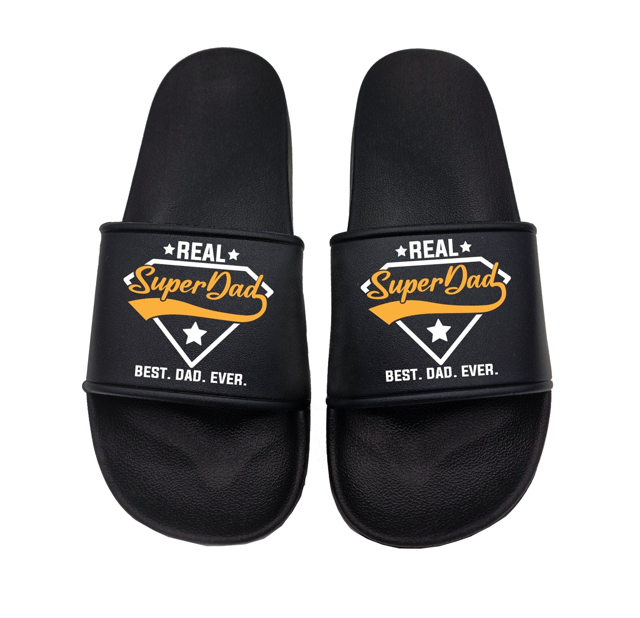 Real Super Dad Badelatschen perfekt für Urlaub und Strand - tshirtladen - Badelatschen