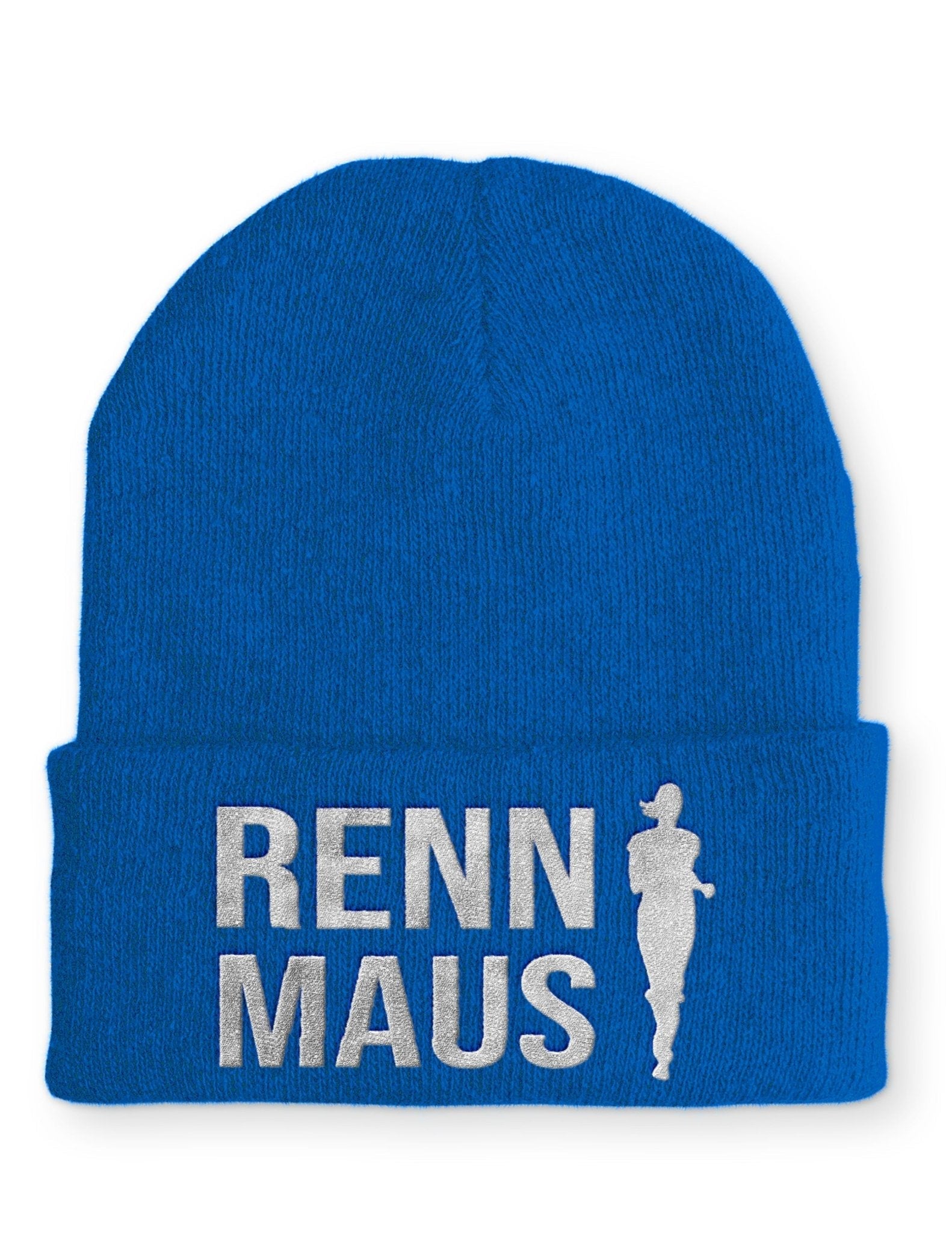 Renn Maus Beanie Mütze mit Spruch - tshirtladen - Mütze
