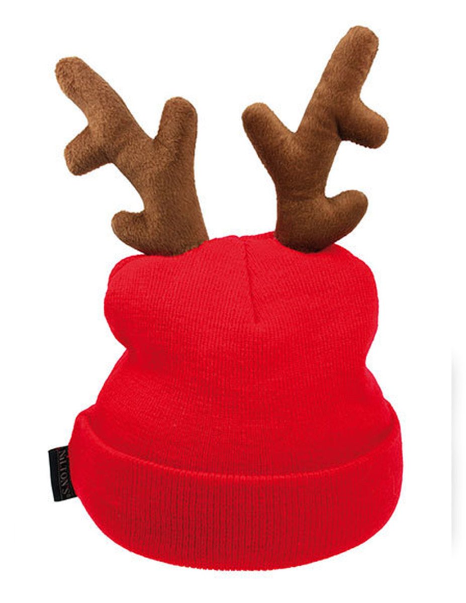 RENTIER STRICKMÜTZE STATEMENT BEANIE ELCHMÜTZE - Schwarzer - Kaffee