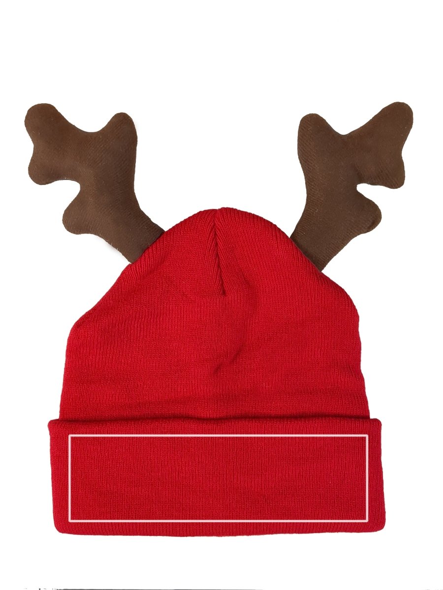 RENTIER STRICKMÜTZE WUNSCHTEXT STATEMENT BEANIE ELCH MÜTZE MIT SPRUCH - Schwarzer - Kaffee