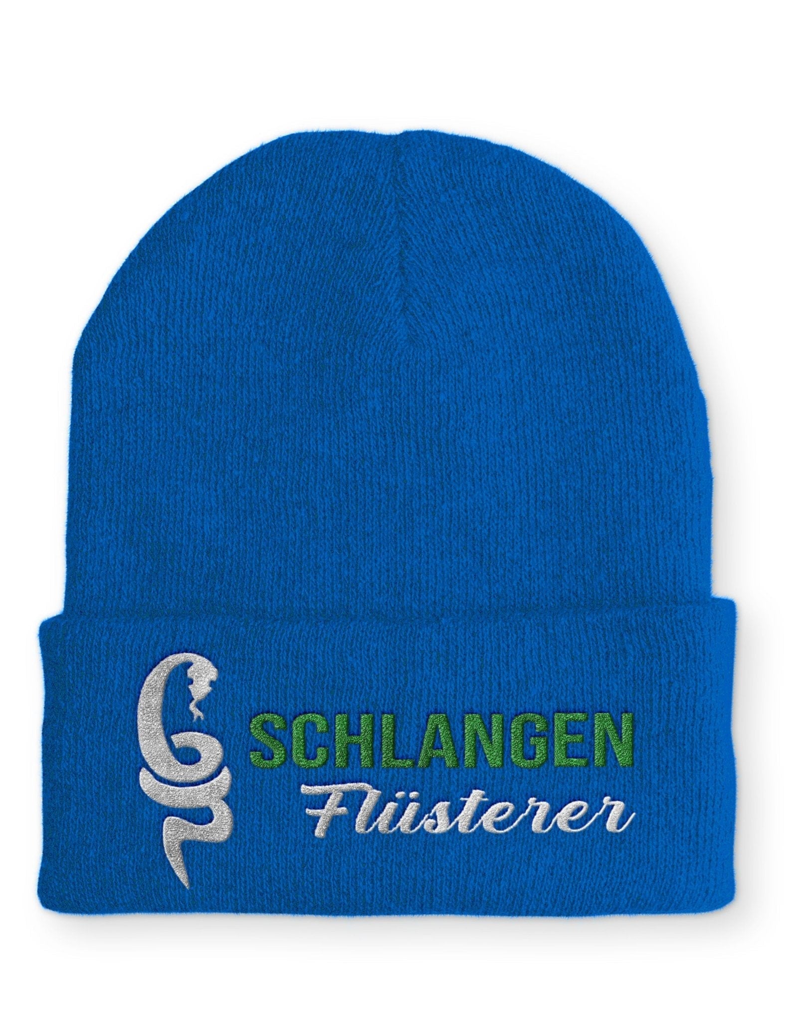 Schlangenflüsterer Beanie Mütze mit Spruch - tshirtladen - Mütze