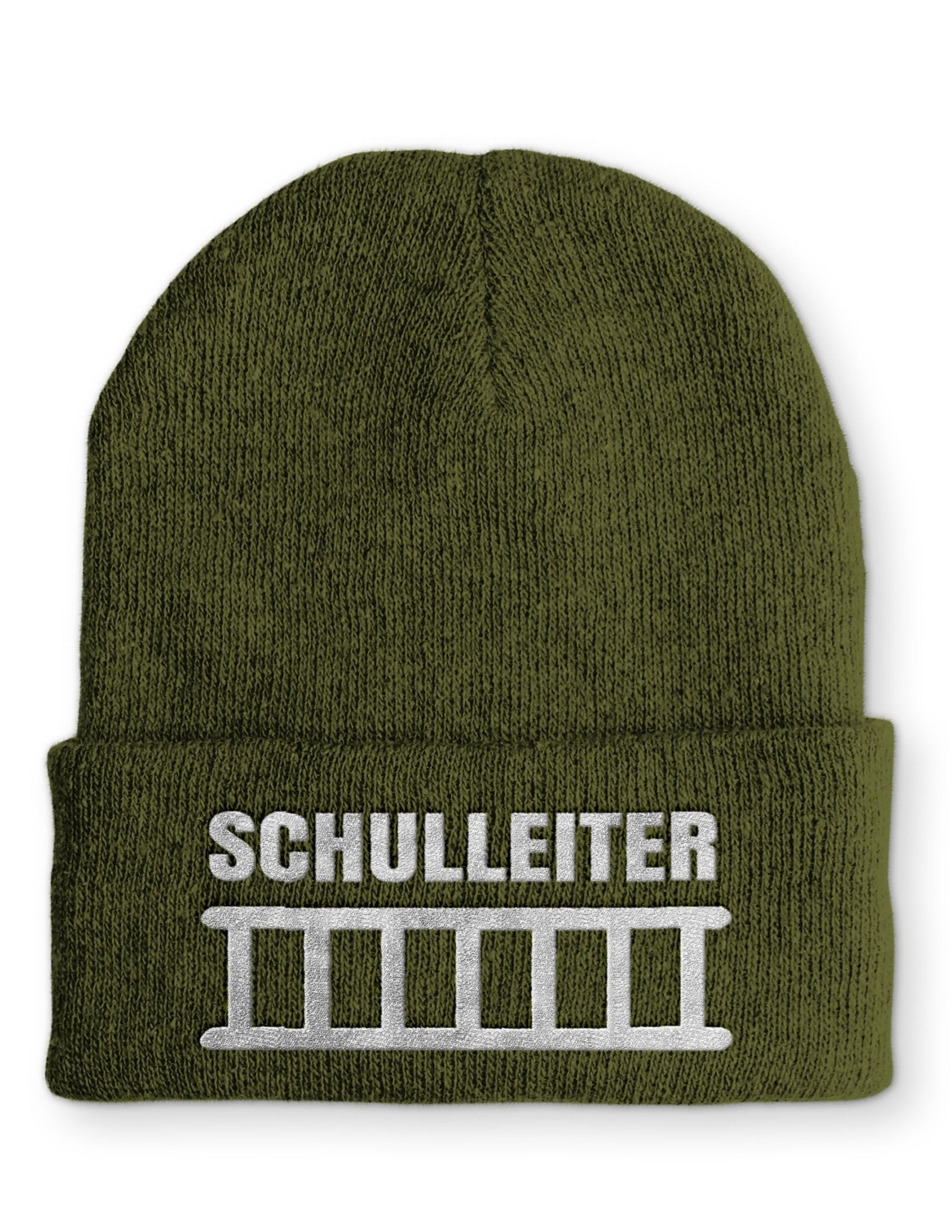 Schulleiter Beanie Mütze mit Spruch - tshirtladen - Mütze