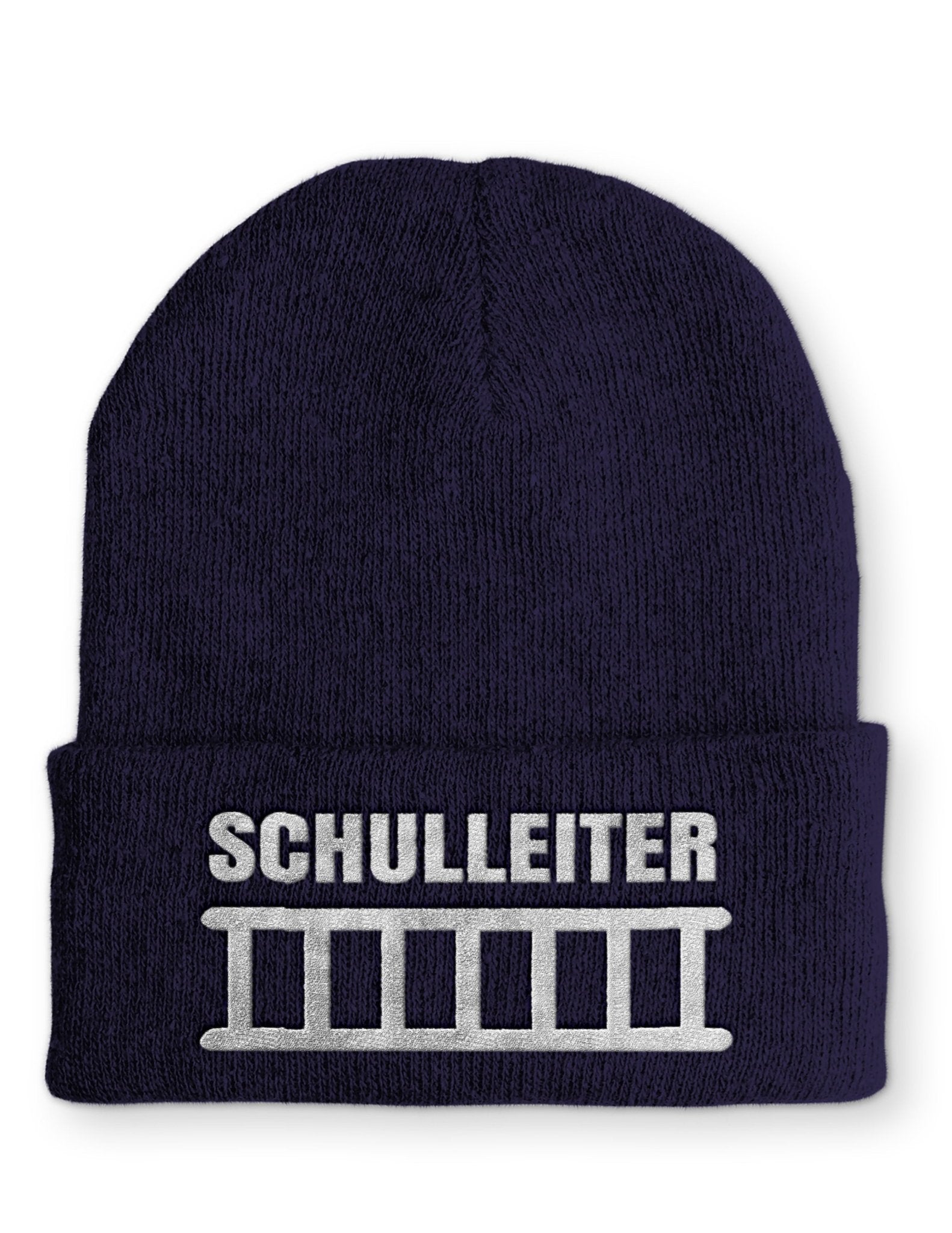 Schulleiter Beanie Mütze mit Spruch - tshirtladen - Mütze