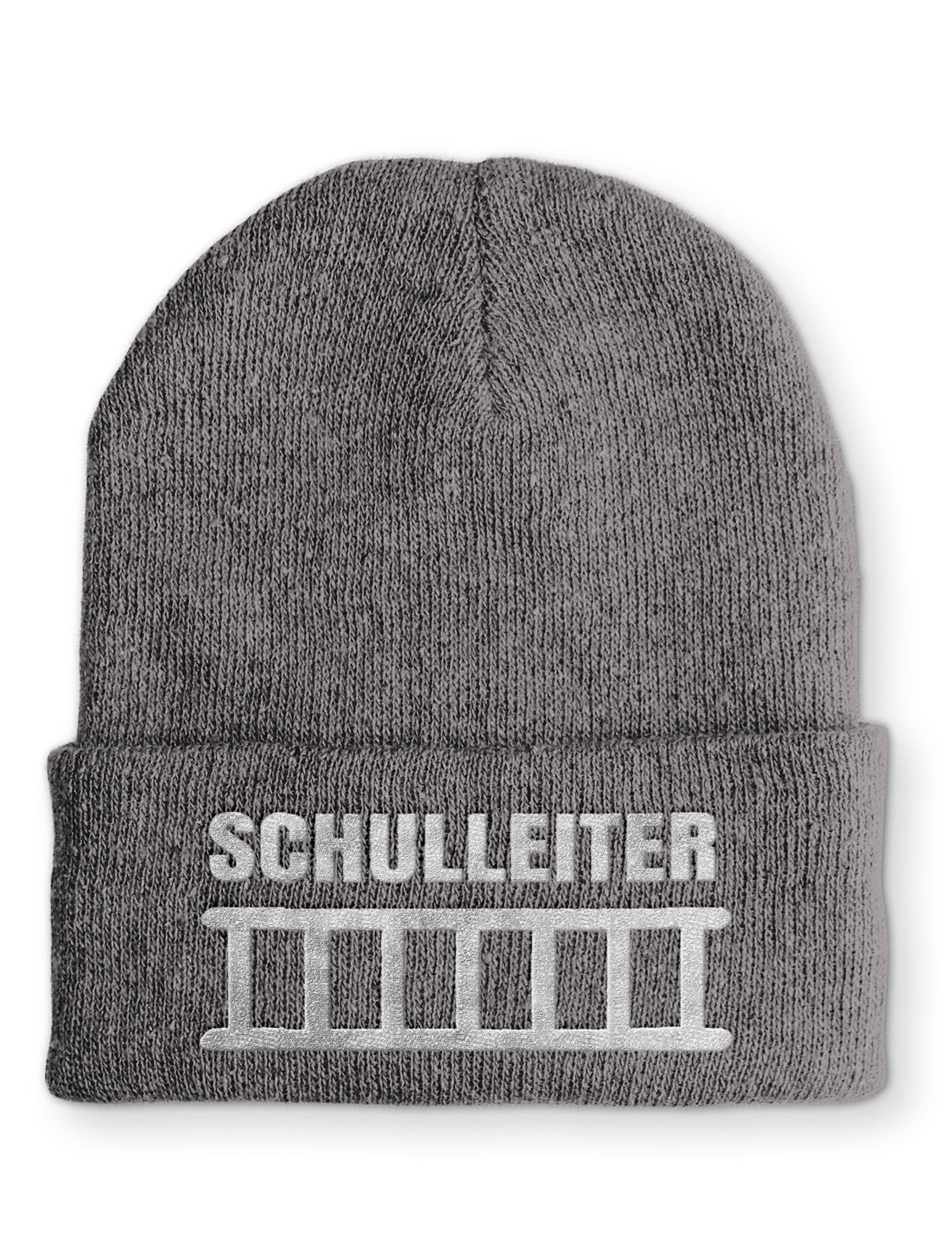Schulleiter Beanie Mütze mit Spruch - tshirtladen - Mütze
