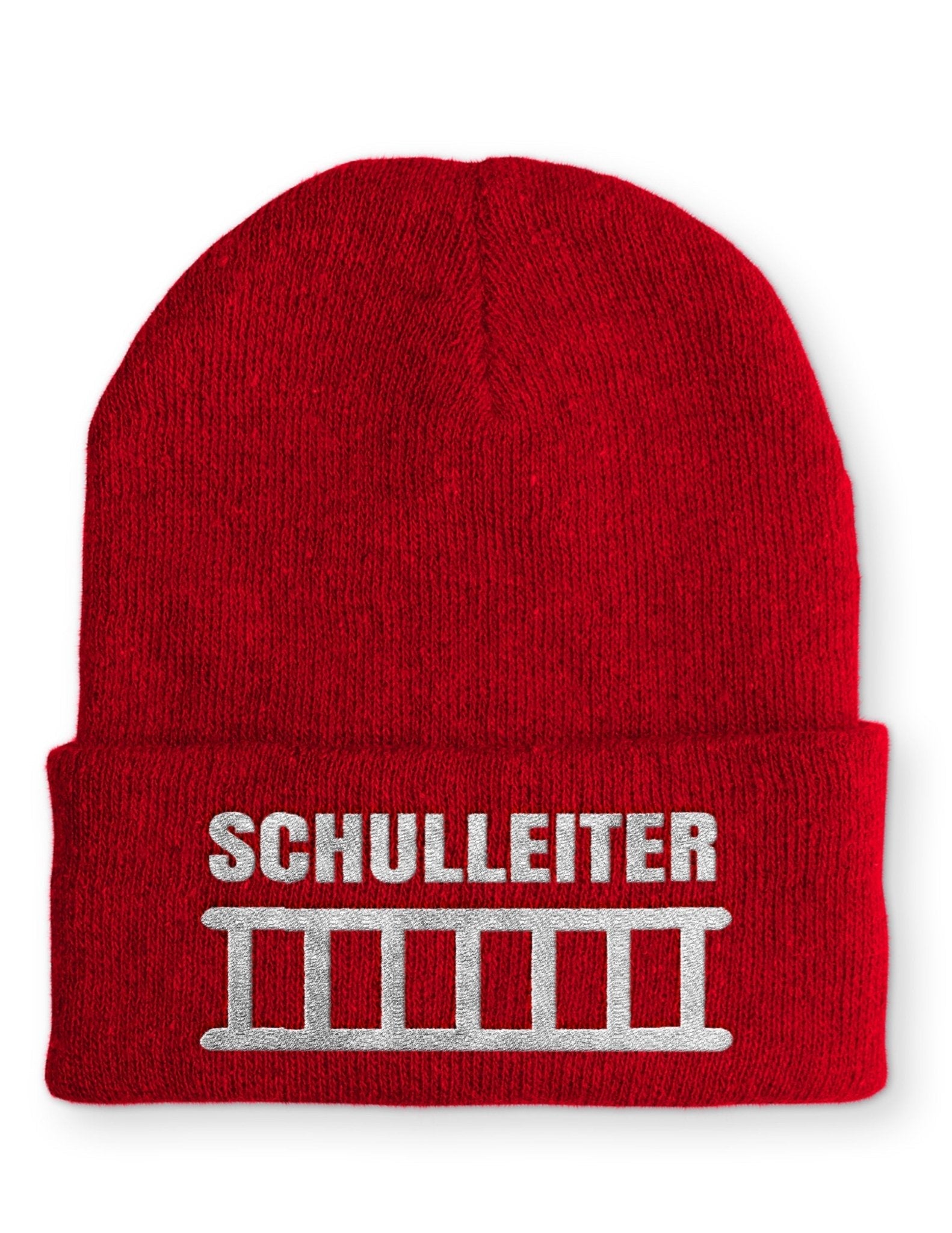 Schulleiter Beanie Mütze mit Spruch - tshirtladen - Mütze