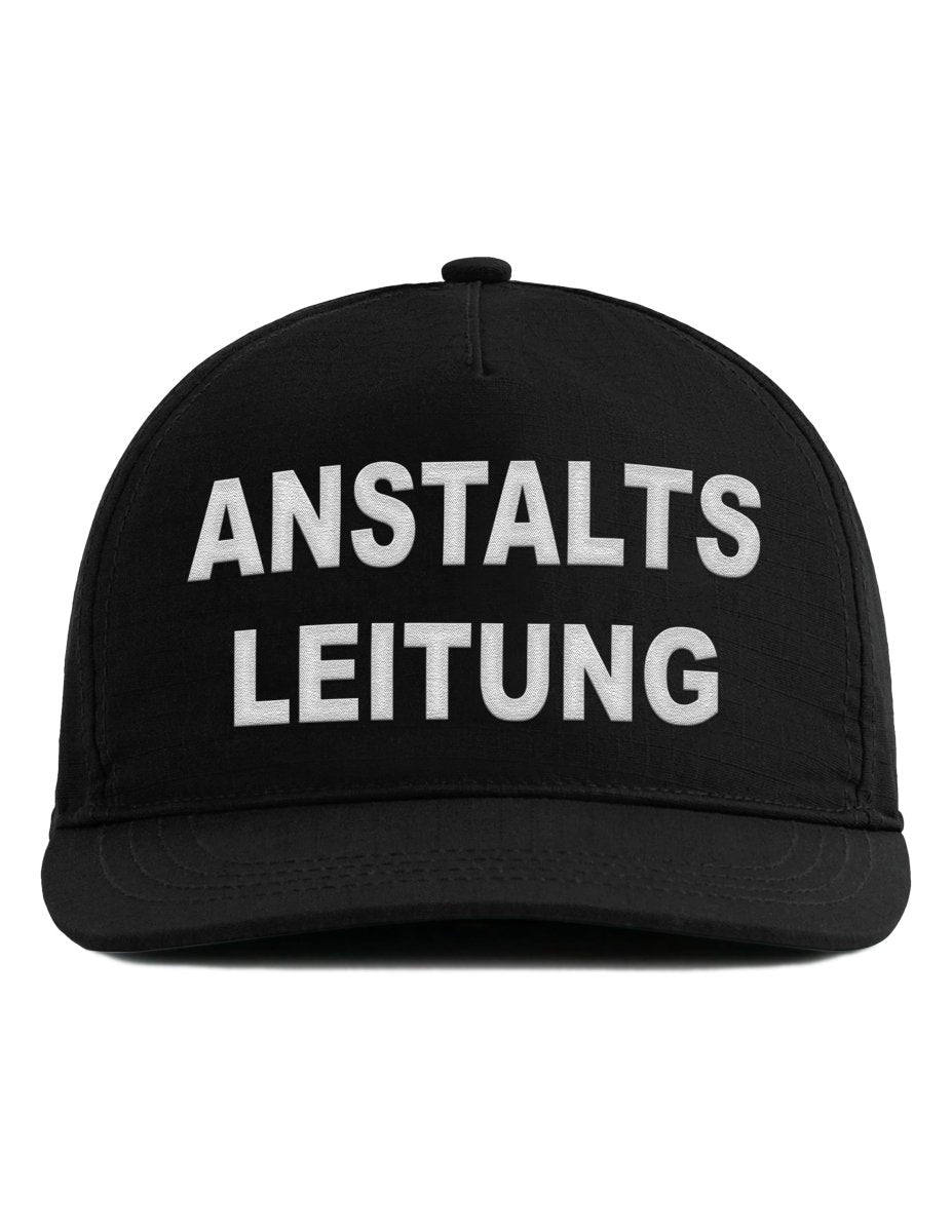 Snapback Cap – Anstaltsleitung – Unisex - Bestickt - Schwarzer - Kaffee