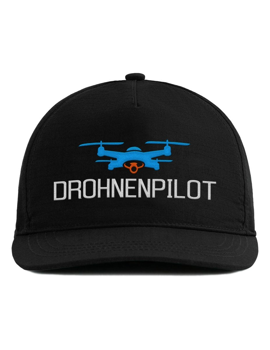 Snapback Cap – Drohnenpilot – Bestickt – Unisex Basecap - Schwarzer - Kaffee