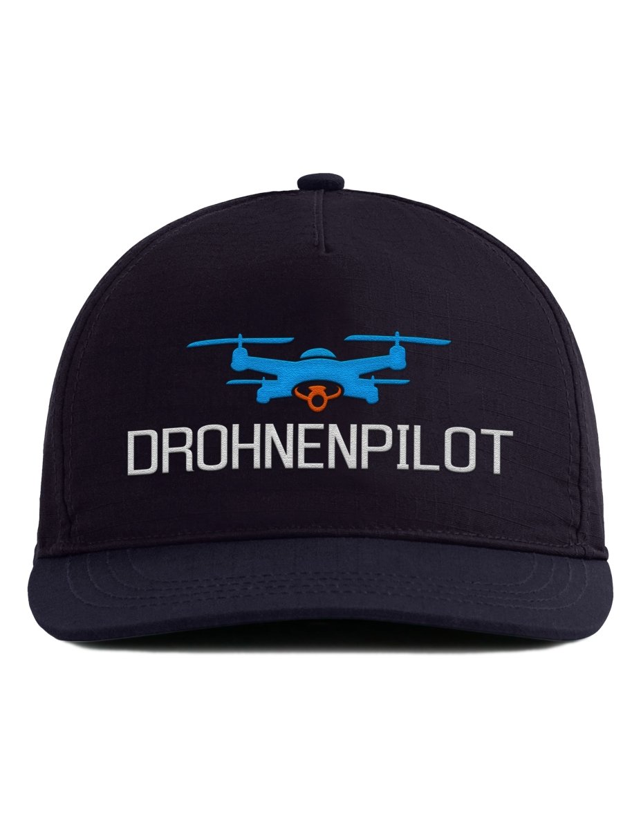 Snapback Cap – Drohnenpilot – Bestickt – Unisex Basecap - Schwarzer - Kaffee
