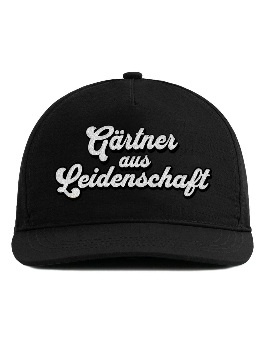 Snapback Cap – Gärtner aus Leidenschaft – Unisex - Bestickt - Schwarzer - Kaffee