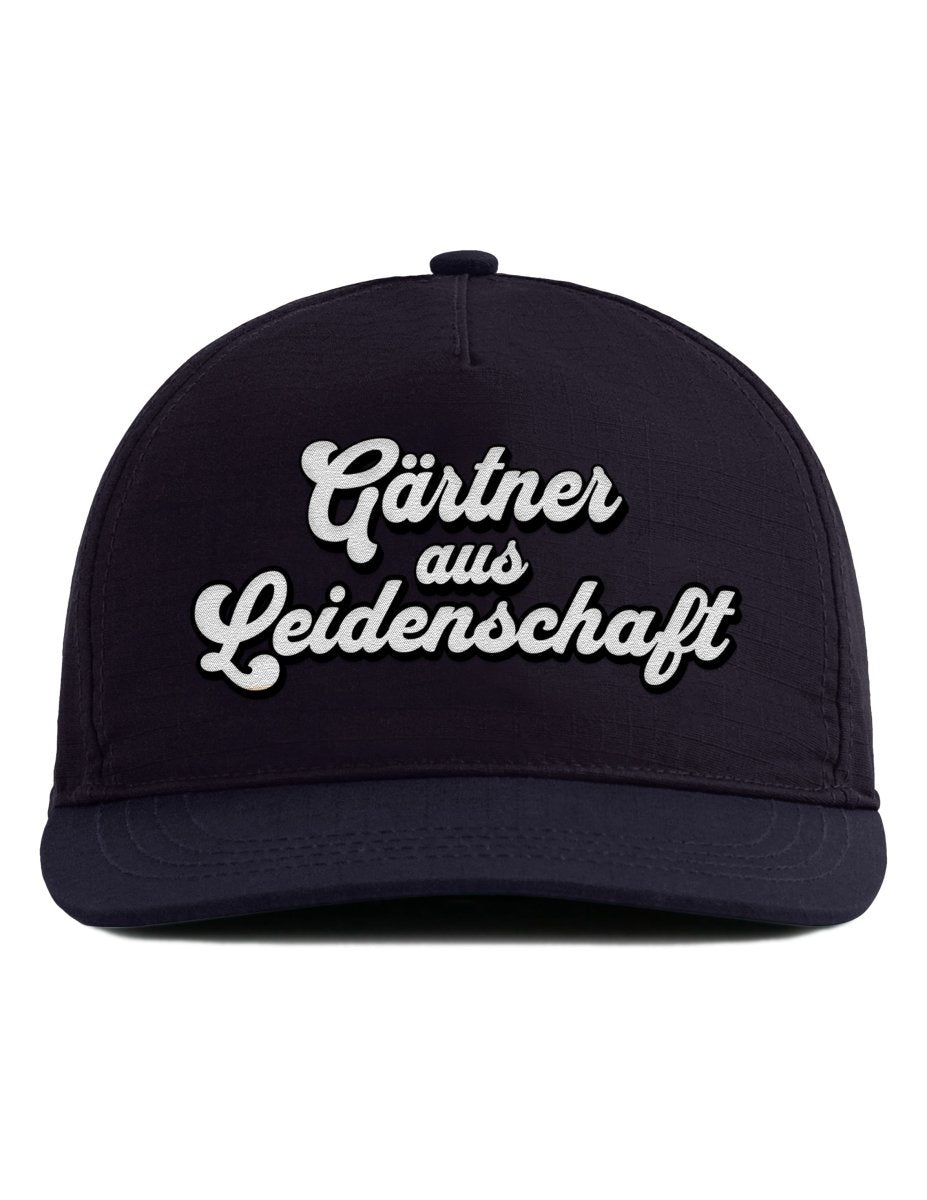 Snapback Cap – Gärtner aus Leidenschaft – Unisex - Bestickt - Schwarzer - Kaffee