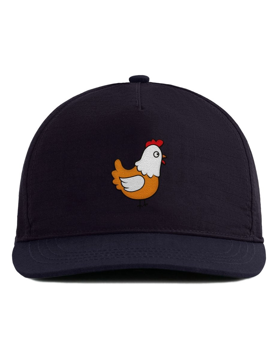 Snapback Cap – Huhn – Unisex Basecap – Bestickt - Schwarzer - Kaffee