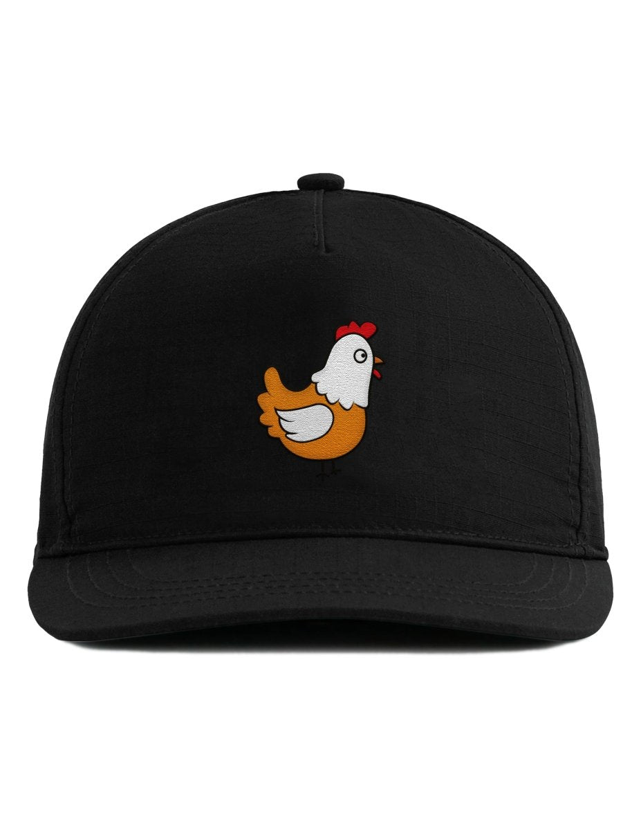 Snapback Cap – Huhn – Unisex Basecap – Bestickt - Schwarzer - Kaffee
