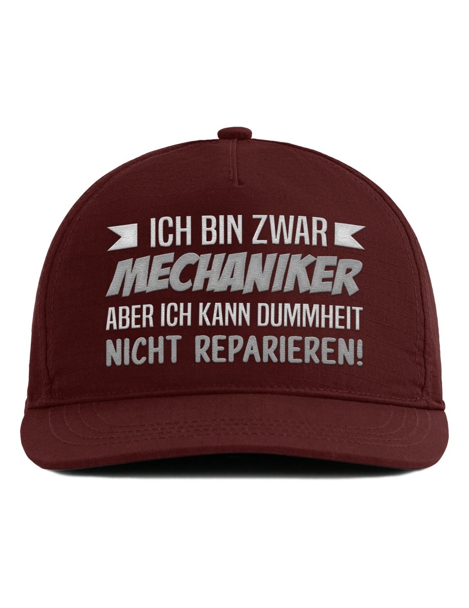 Snapback Cap – Mechaniker – Unisex Basecap - Bestickt - Schwarzer - Kaffee