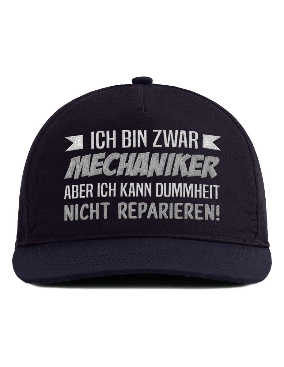 Snapback Cap – Mechaniker – Unisex Basecap - Bestickt - Schwarzer - Kaffee
