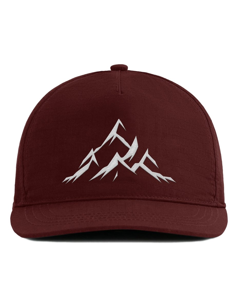 Snapback Cap – Mountain – Bestickt – Unisex Basecap - Schwarzer - Kaffee