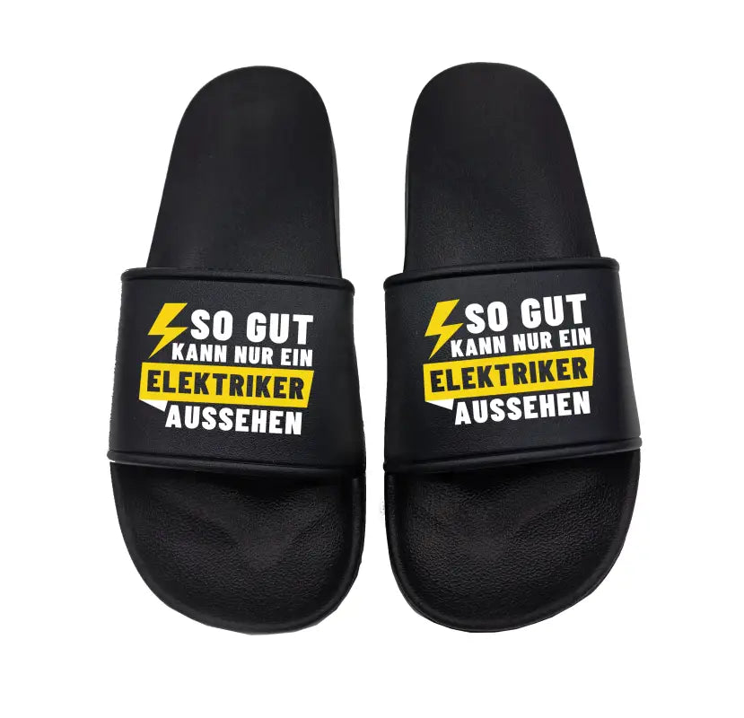 Badeschuhe So gut kann nur ein Elektriker aussehen