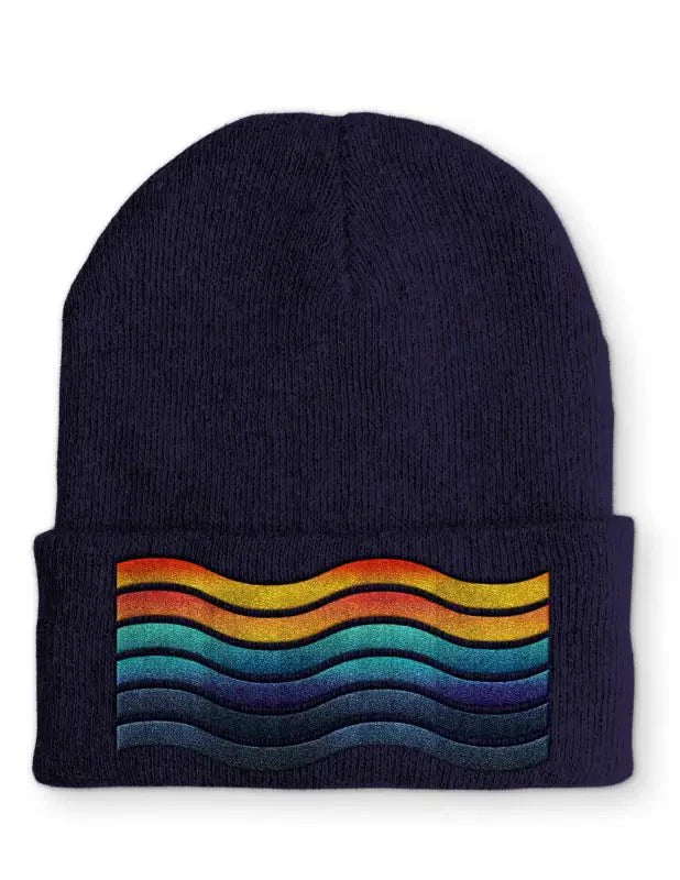 Sonne Meer Statement Beanie Mütze mit Spruch - tshirtladen - Mütze
