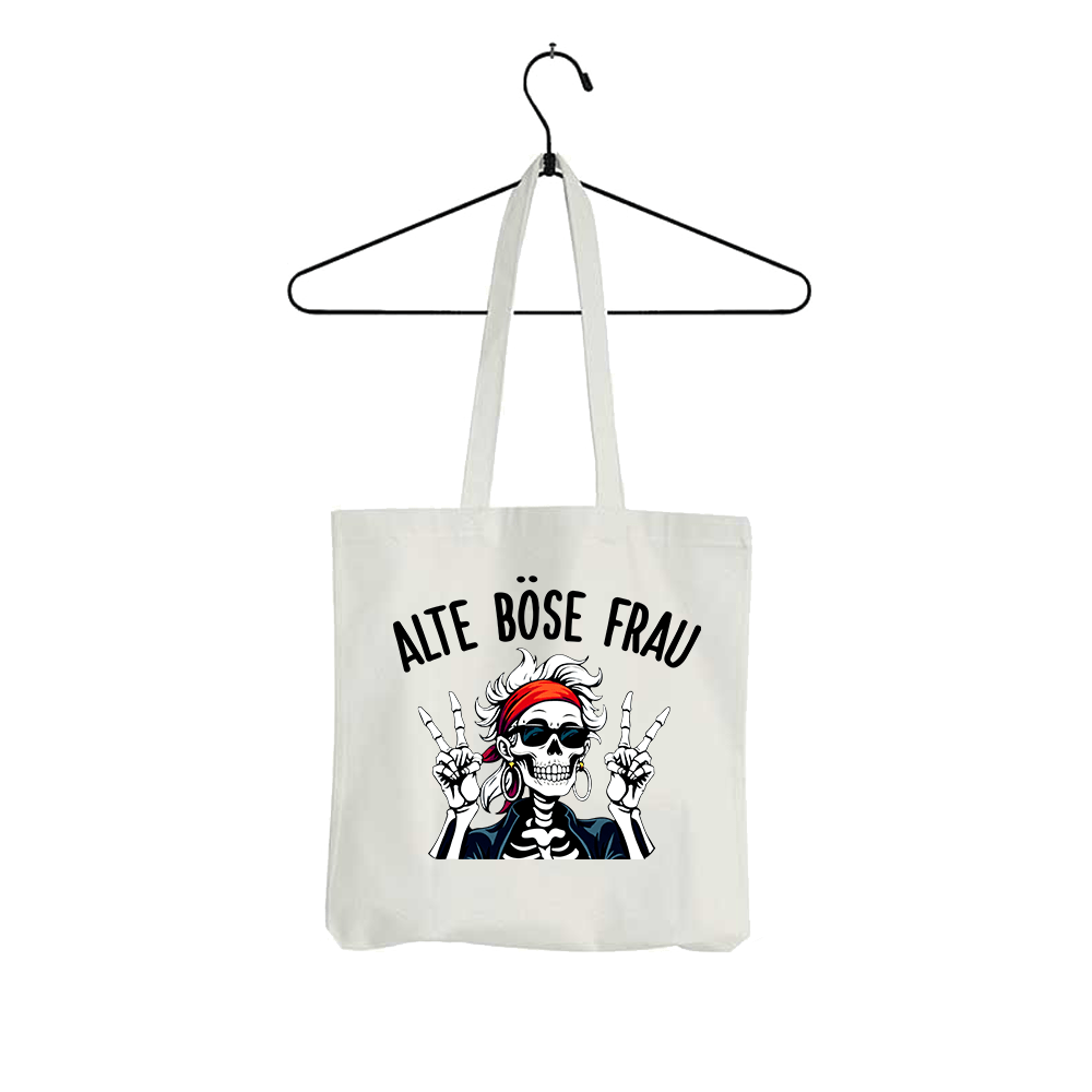 Tasche Alte böse Frau - Schwarzer - Kaffee