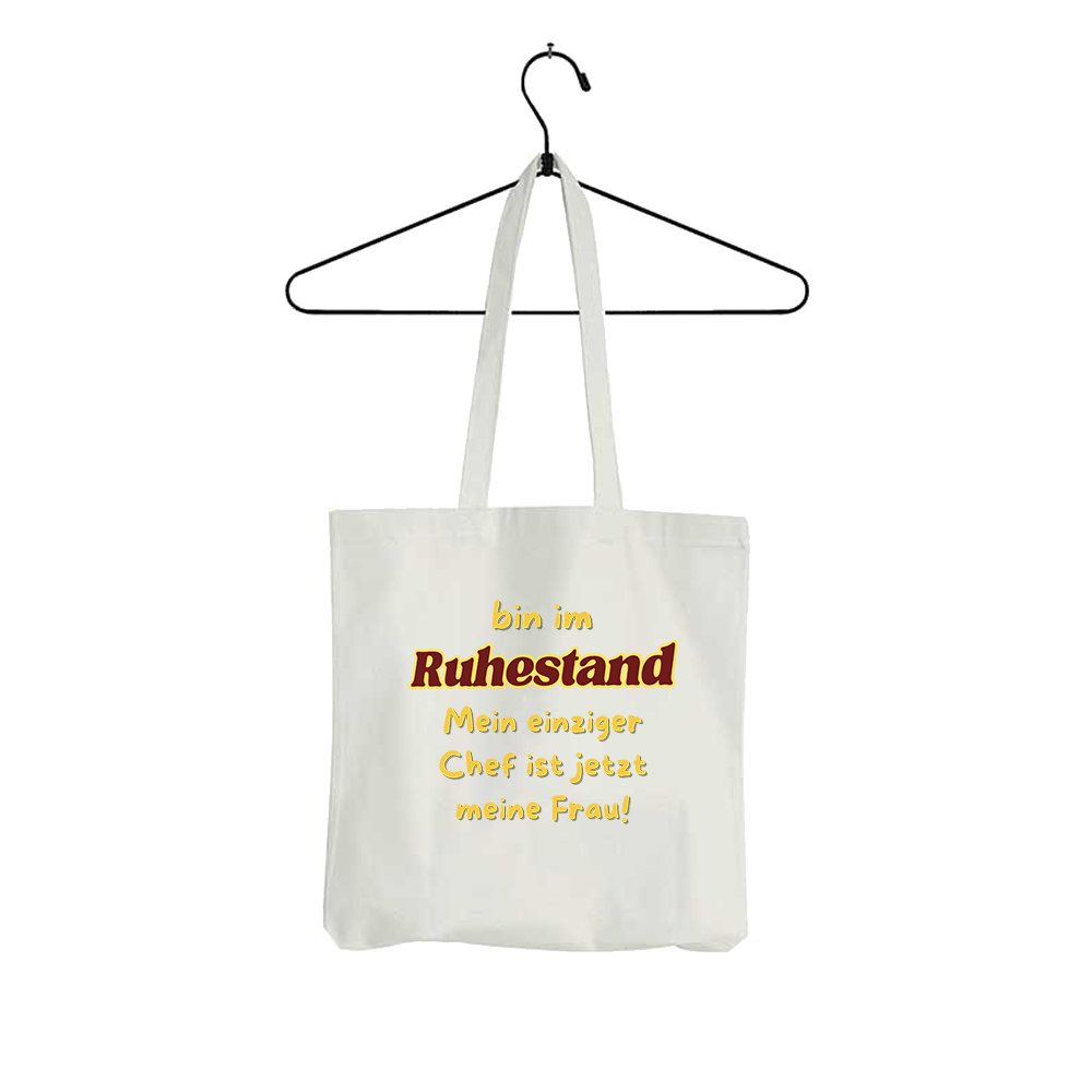 Tasche Bin im Ruhestand mein einziger Chef ist jetzt meine Frau! - Schwarzer - Kaffee