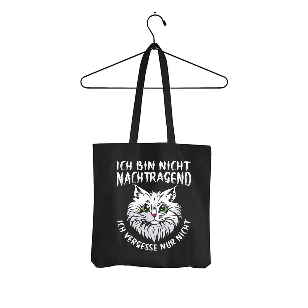 Tasche Ich bin nicht nachtragend - Schwarzer - Kaffee
