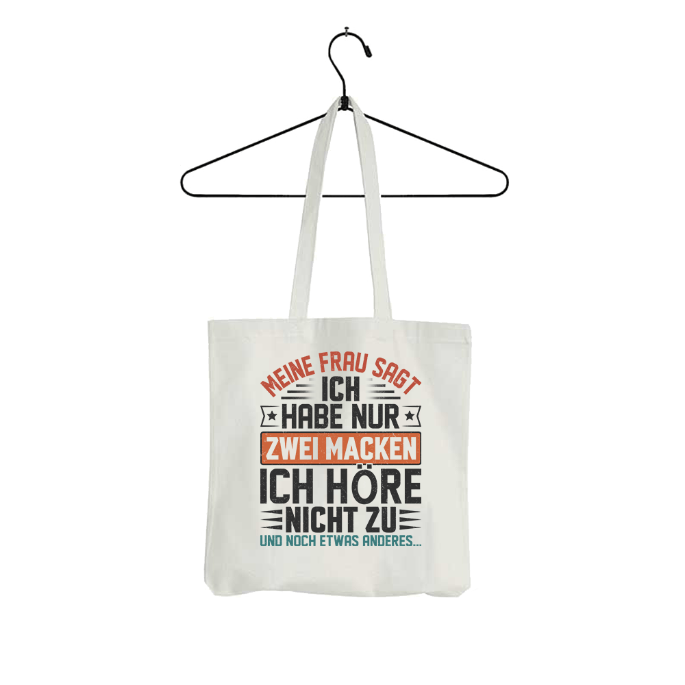 Tasche Ich habe nur zwei Macken - Schwarzer - Kaffee