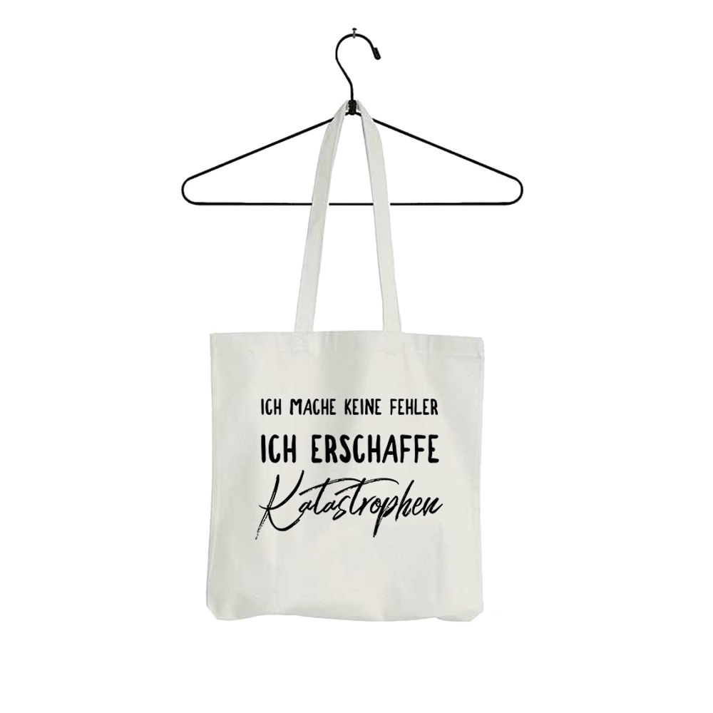 Tasche Ich mache keine Fehler - Schwarzer - Kaffee