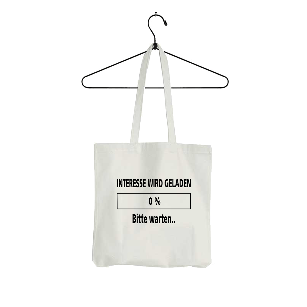 Tasche Interesse wird geladen bitte warten - Schwarzer - Kaffee