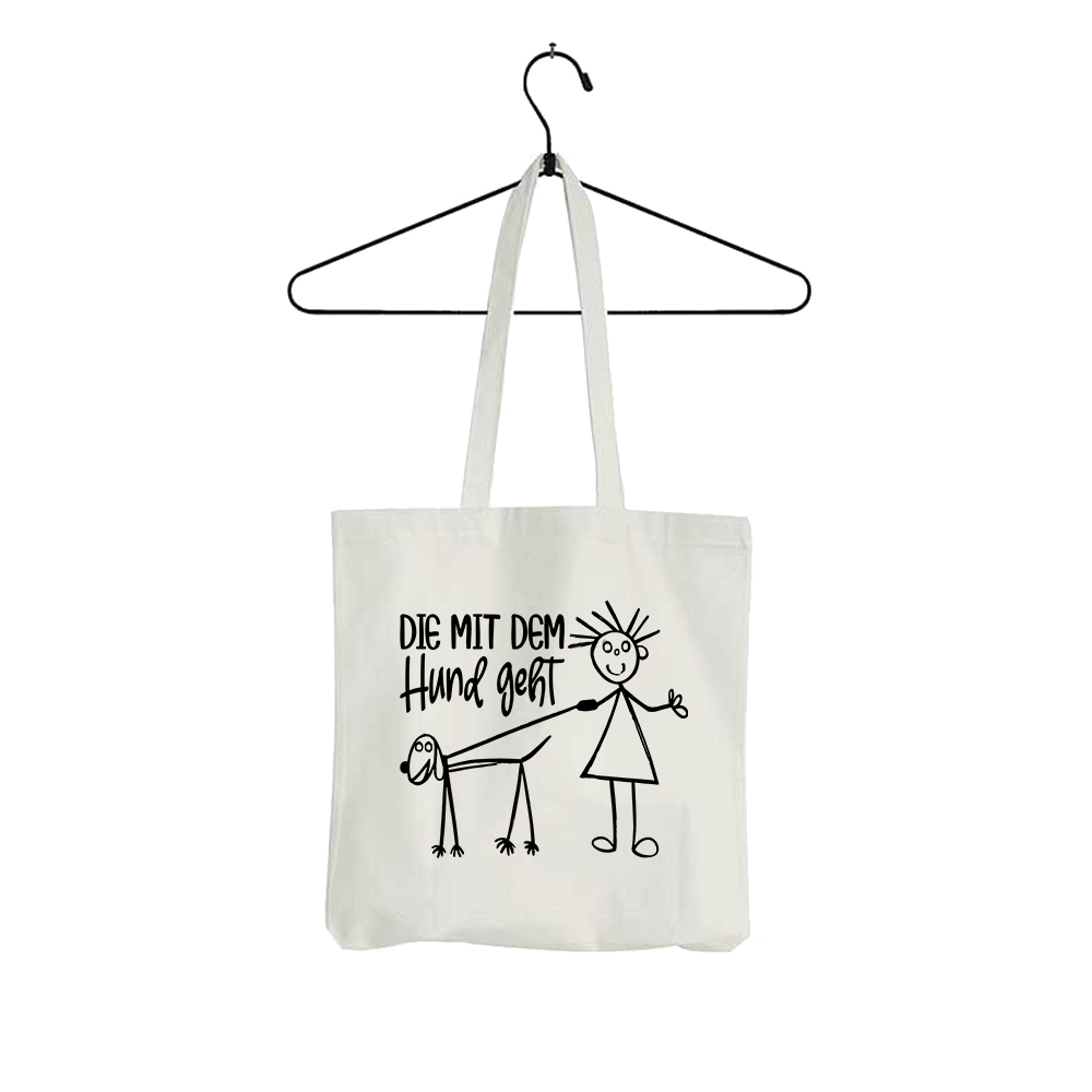 Tasche Die mit dem Hund geht