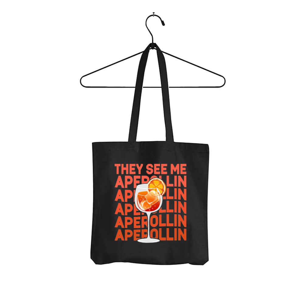 Tasche They see me Aperollin - Schwarzer - Kaffee